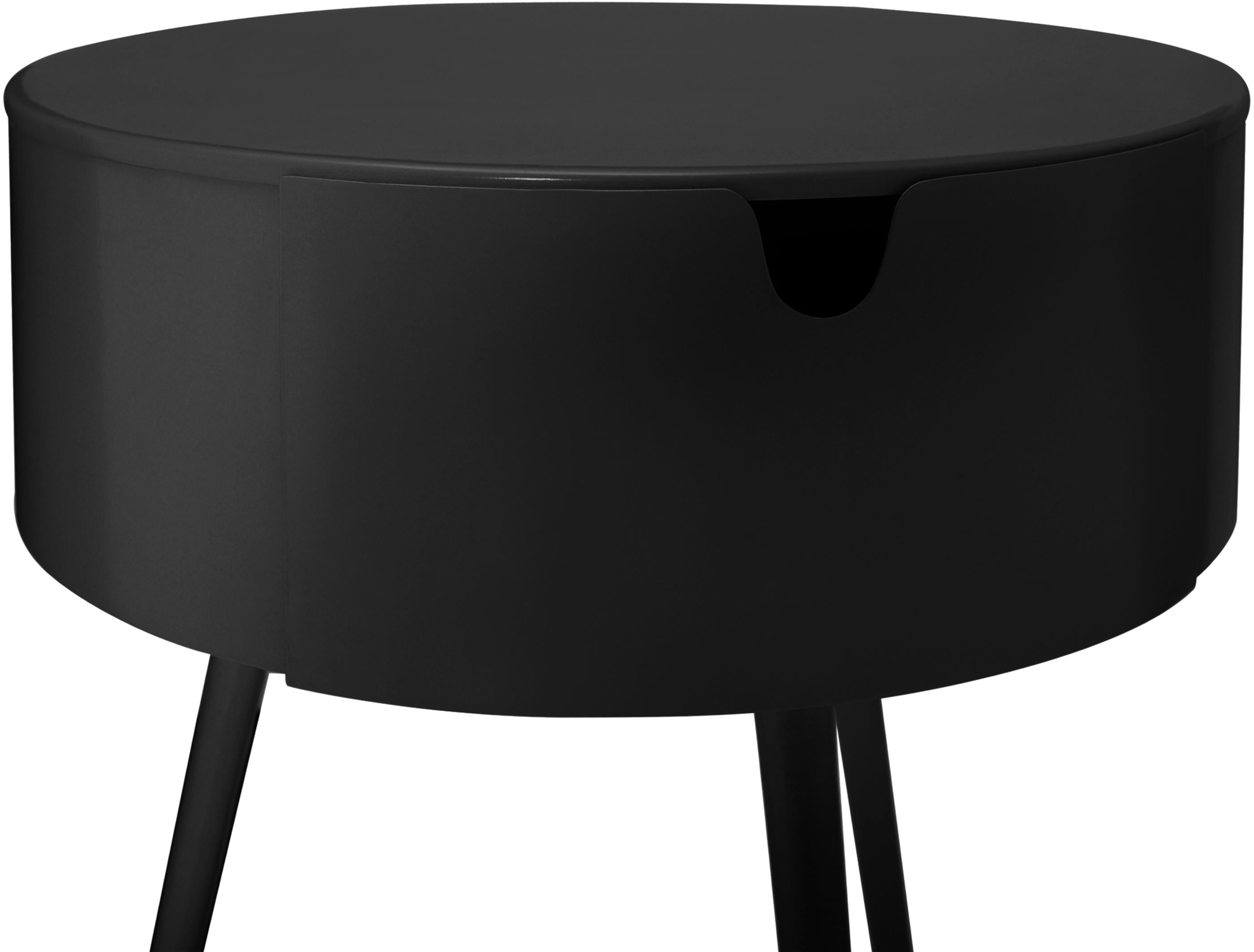 Bali Black Night Stand - Luxury Home Furniture (MI)