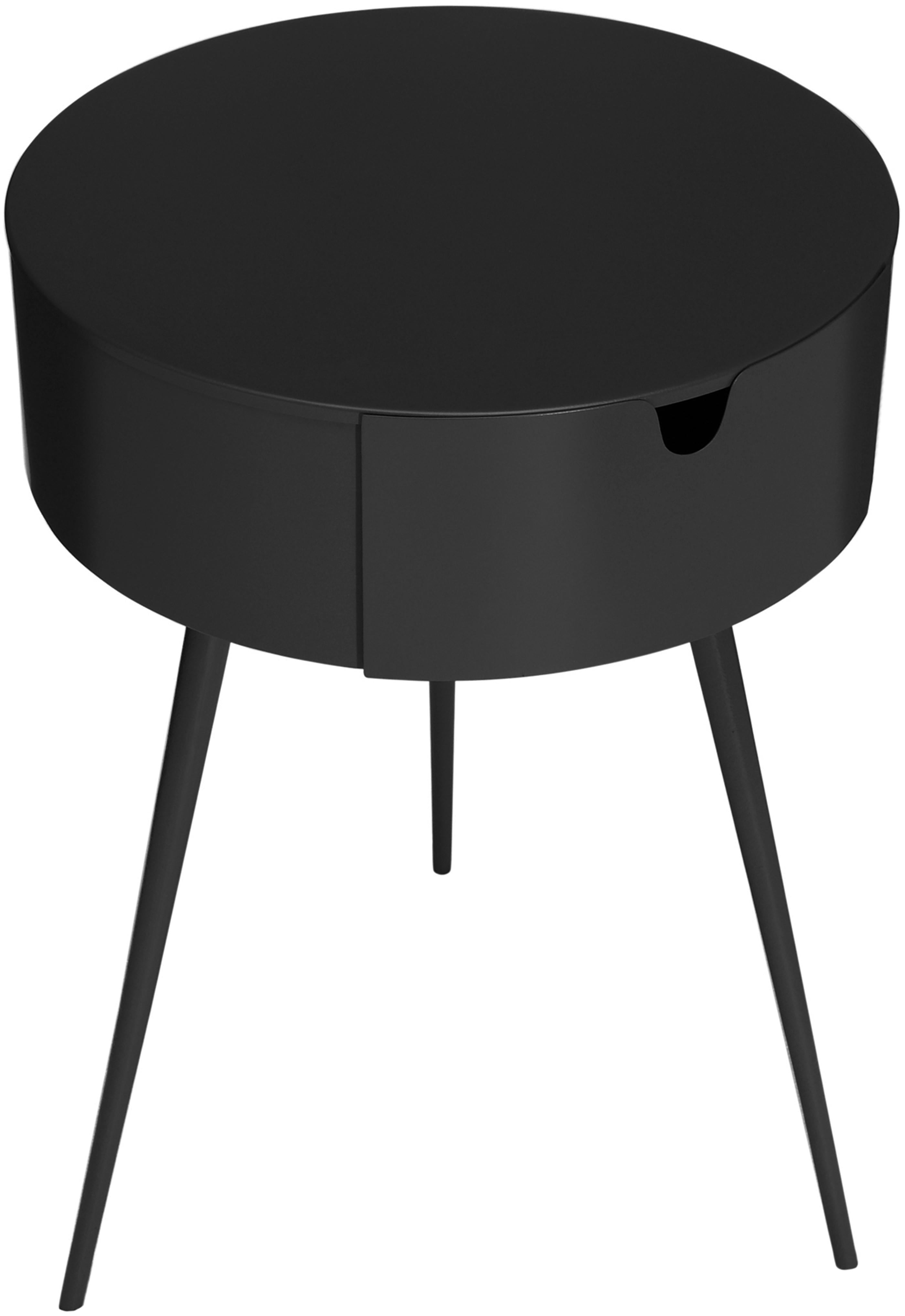 Bali Black Night Stand - Luxury Home Furniture (MI)