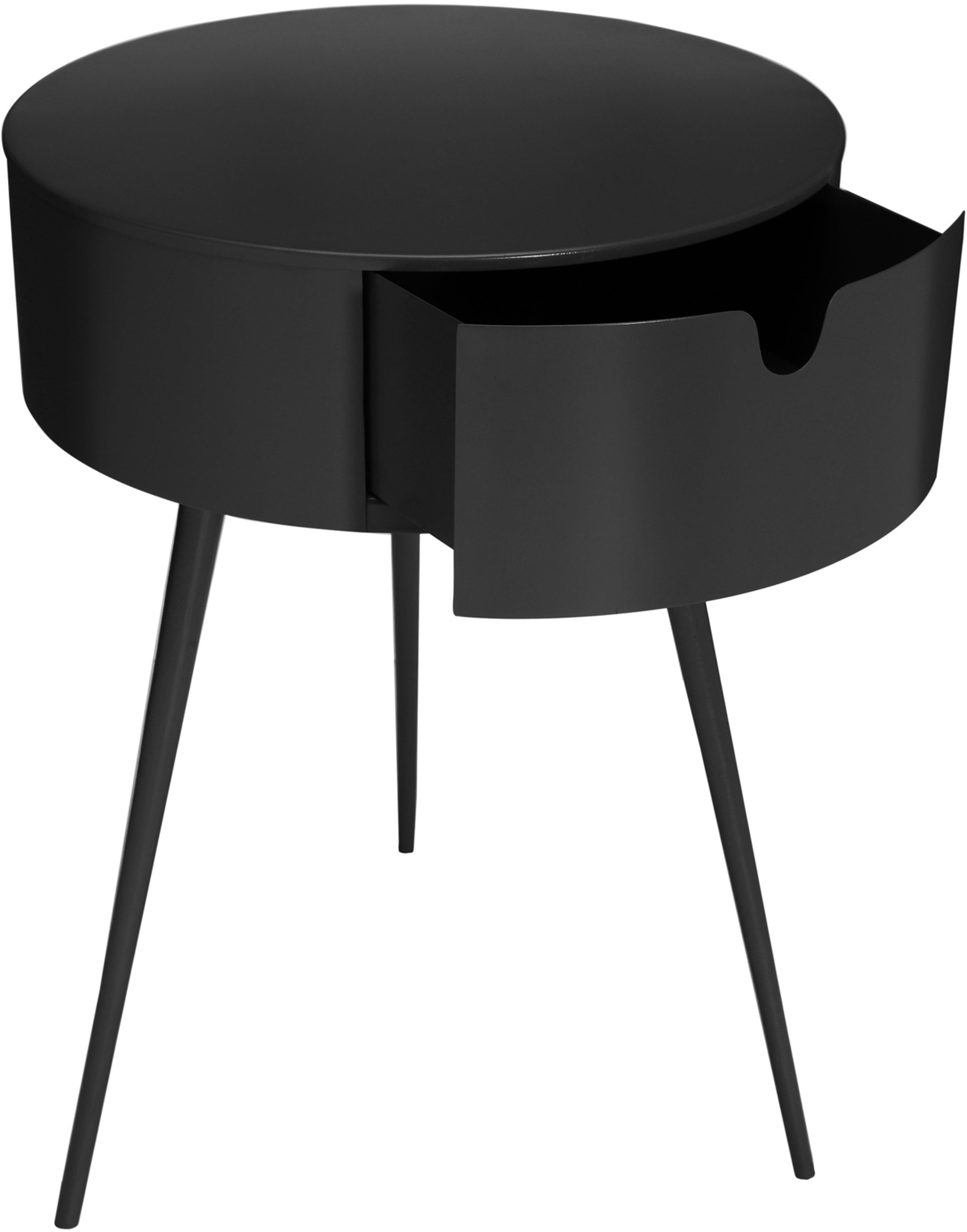 Bali Black Night Stand - Luxury Home Furniture (MI)