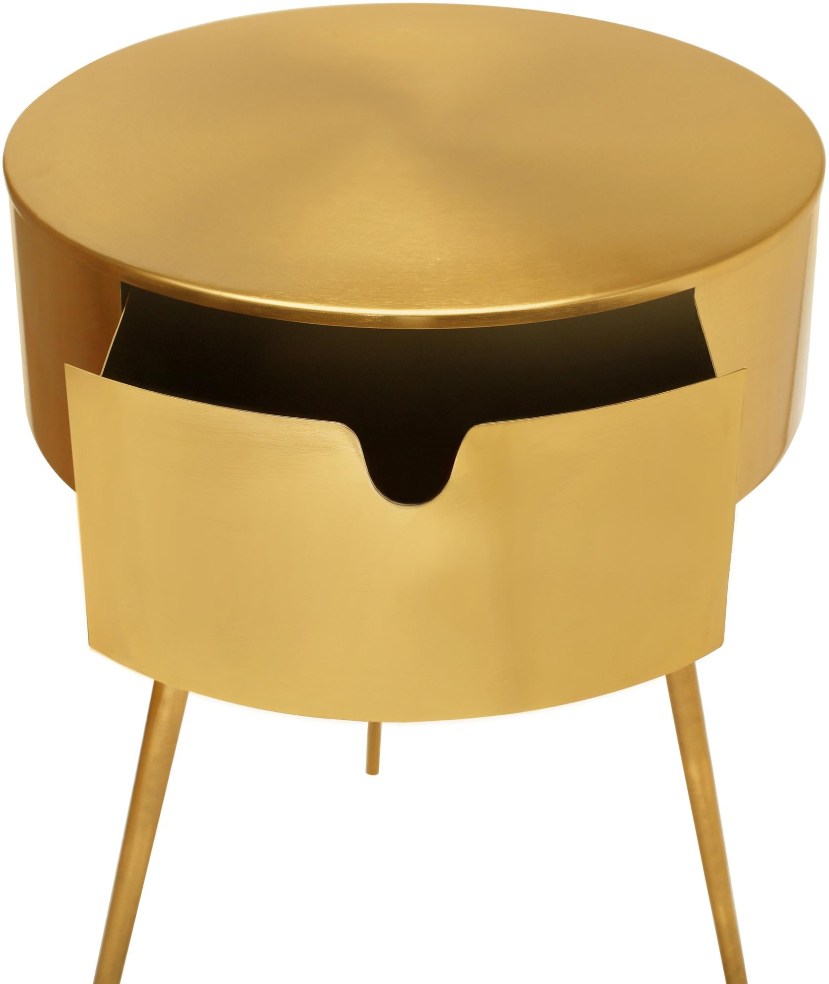 Bali Gold Night Stand - Luxury Home Furniture (MI)
