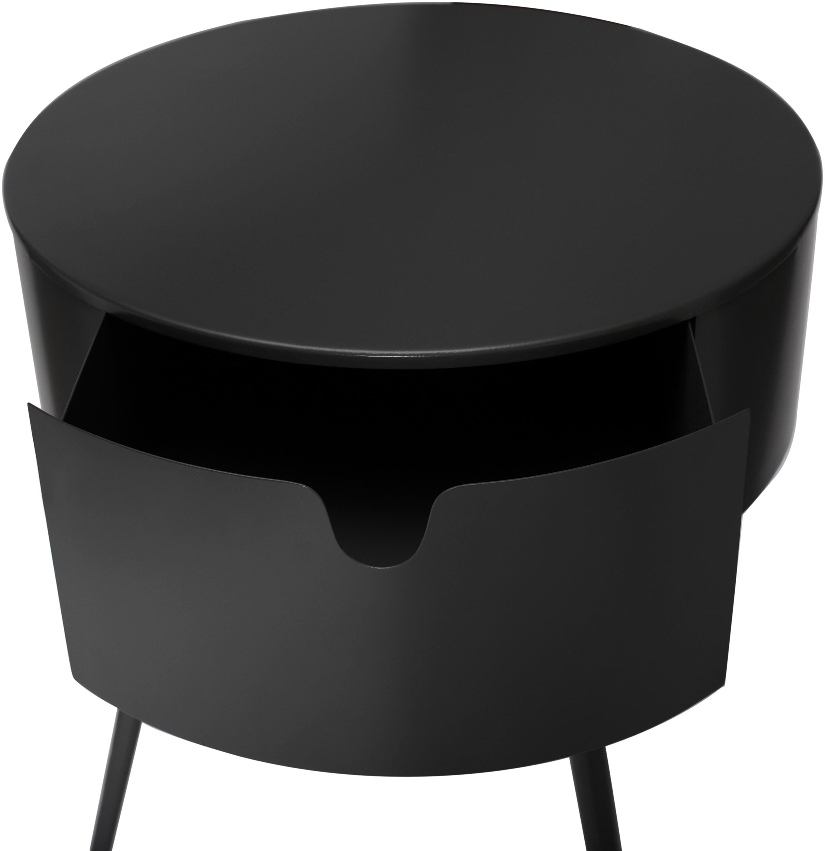 Bali Black Night Stand - Luxury Home Furniture (MI)