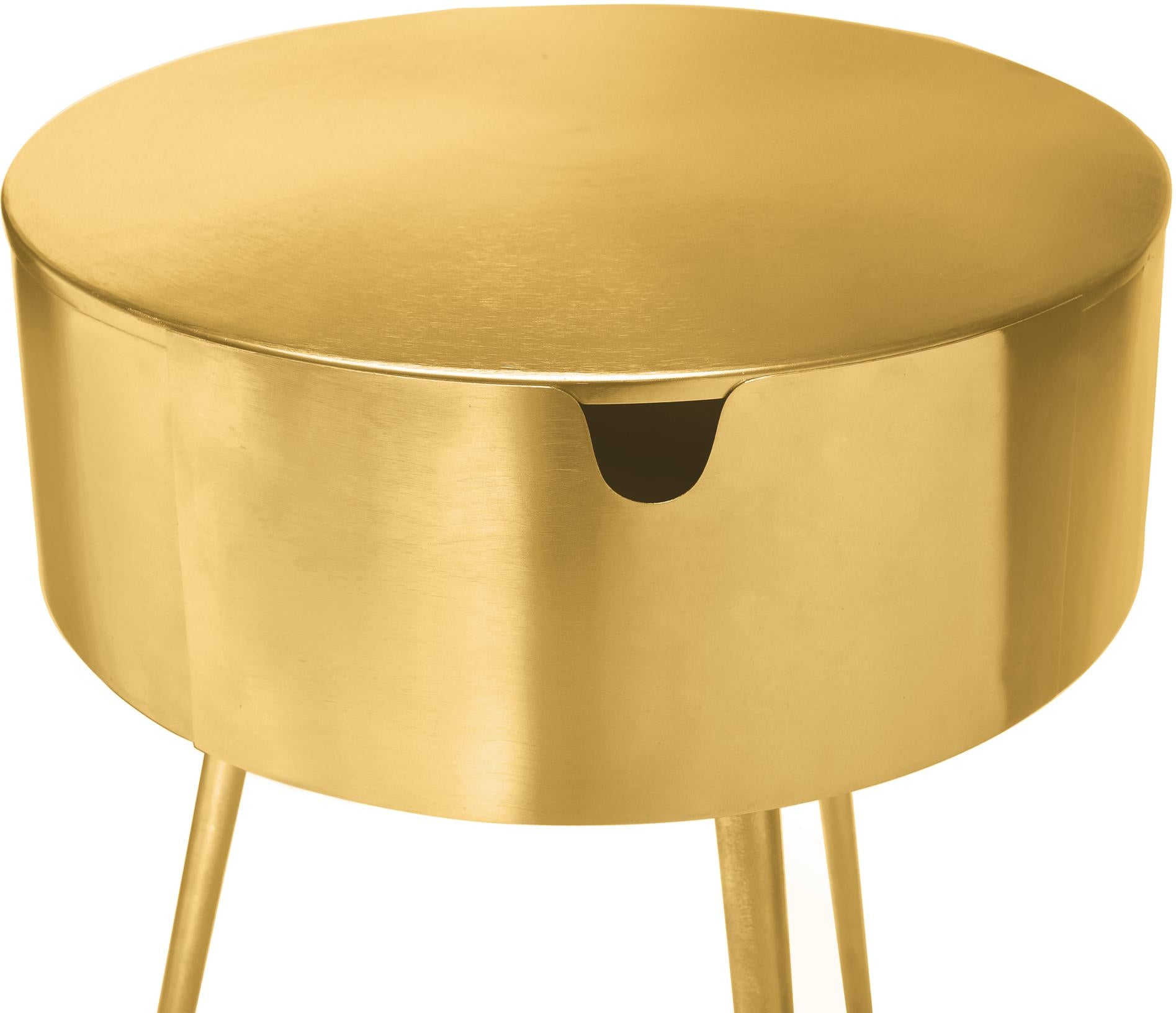 Bali Gold Night Stand - Luxury Home Furniture (MI)