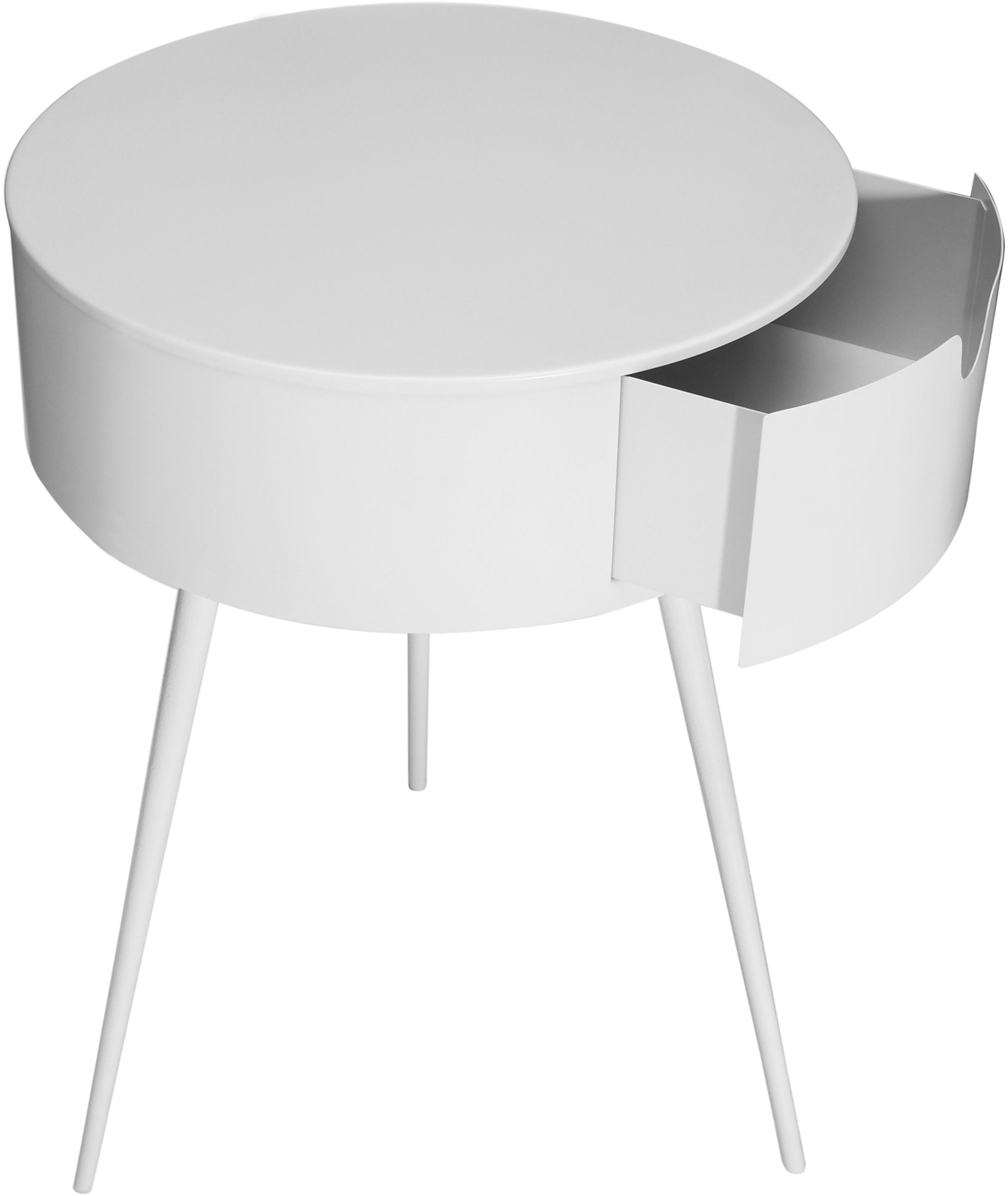 Bali White Night Stand - Luxury Home Furniture (MI)