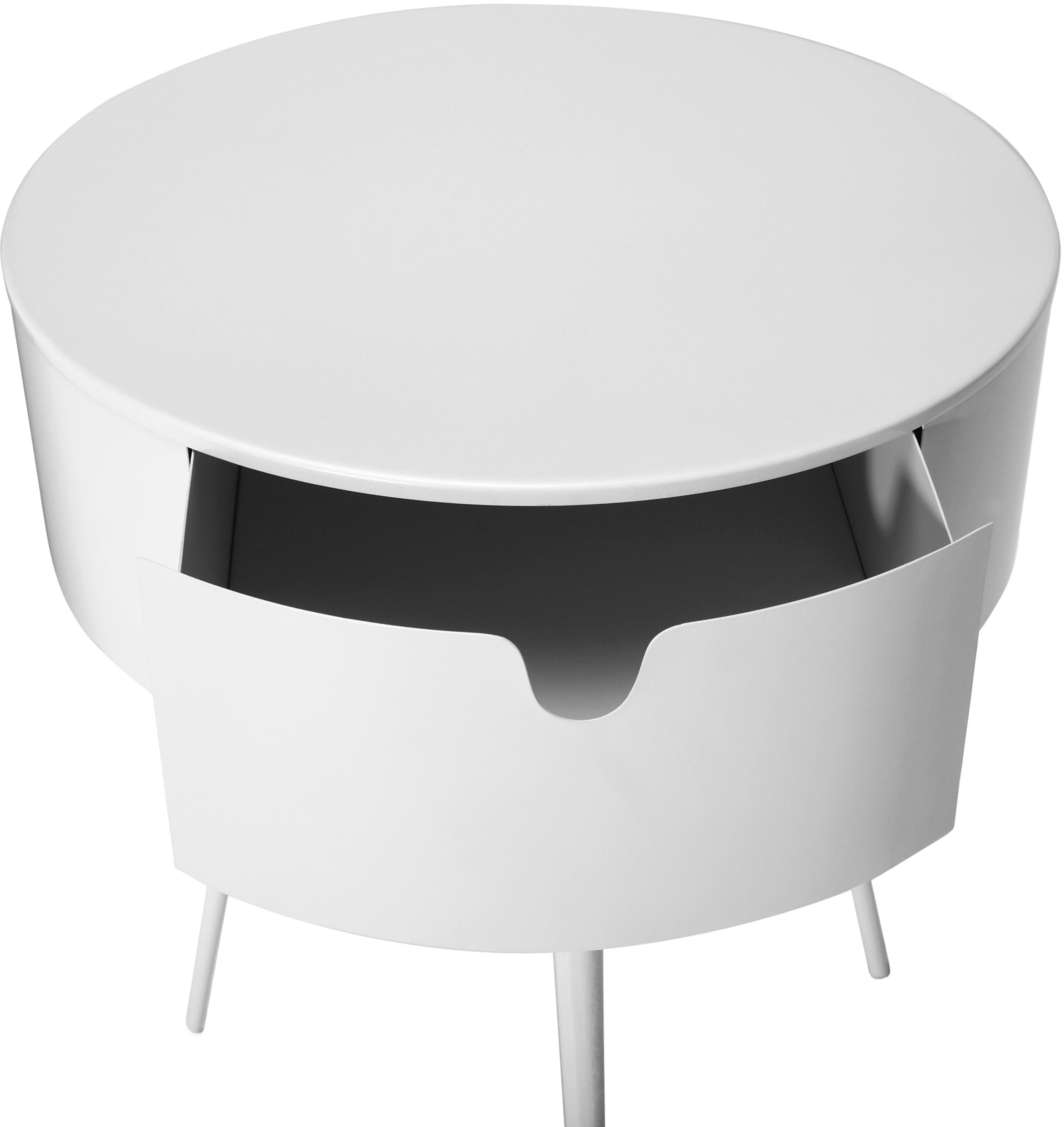 Bali White Night Stand - Luxury Home Furniture (MI)