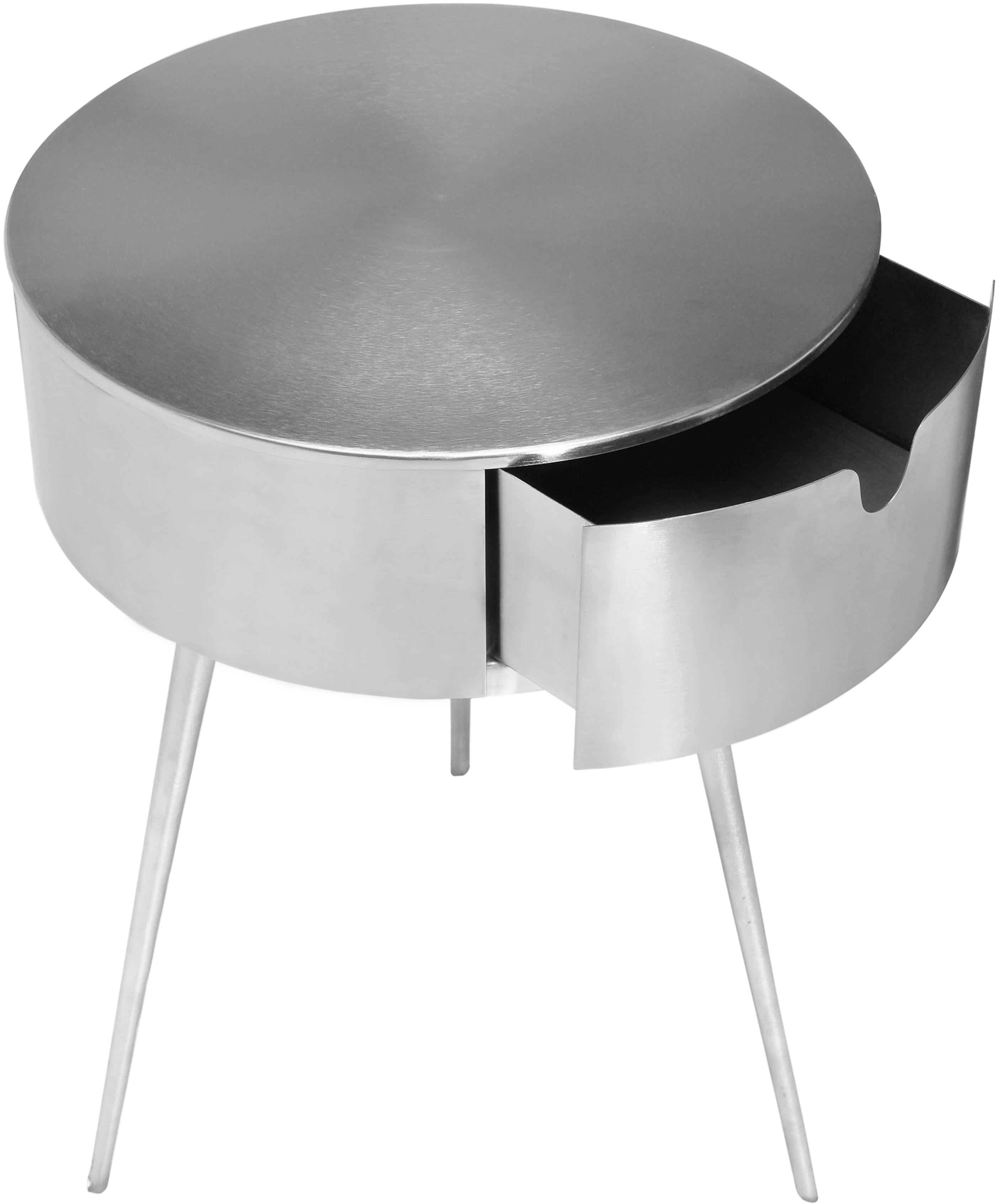 Bali Silver Night Stand - Luxury Home Furniture (MI)