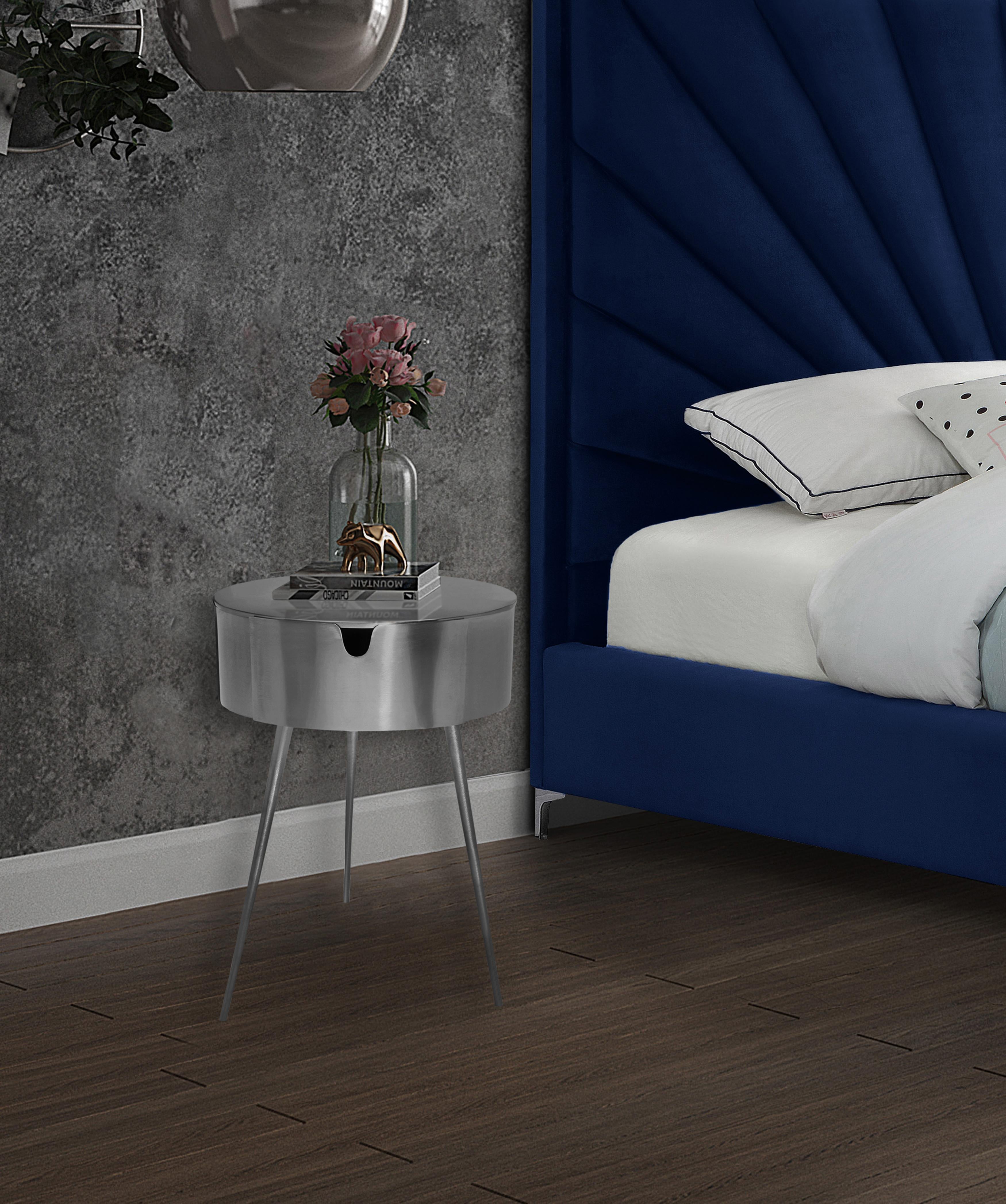Bali Silver Night Stand - Luxury Home Furniture (MI)