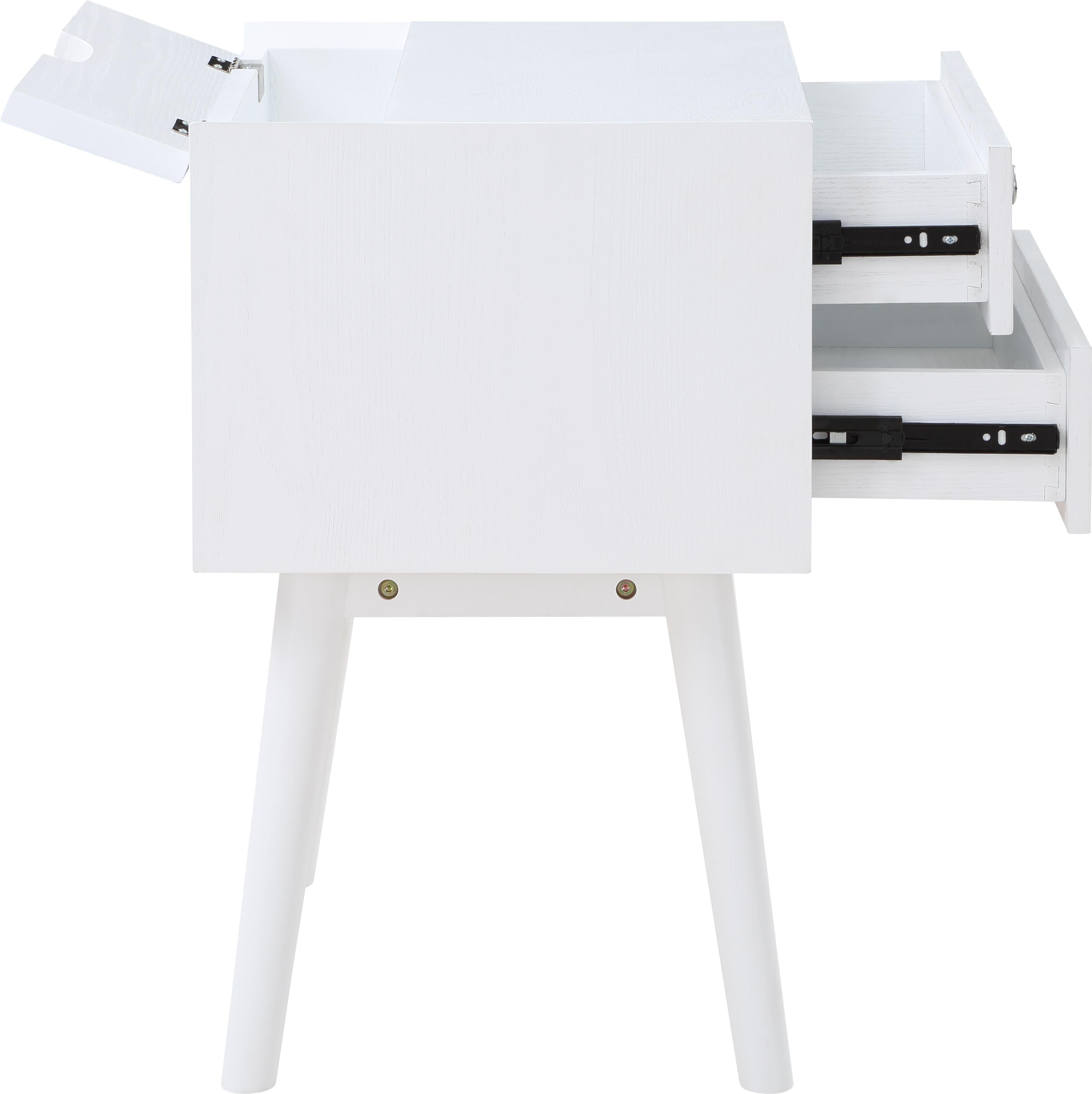 Teddy White Night Stand - Luxury Home Furniture (MI)