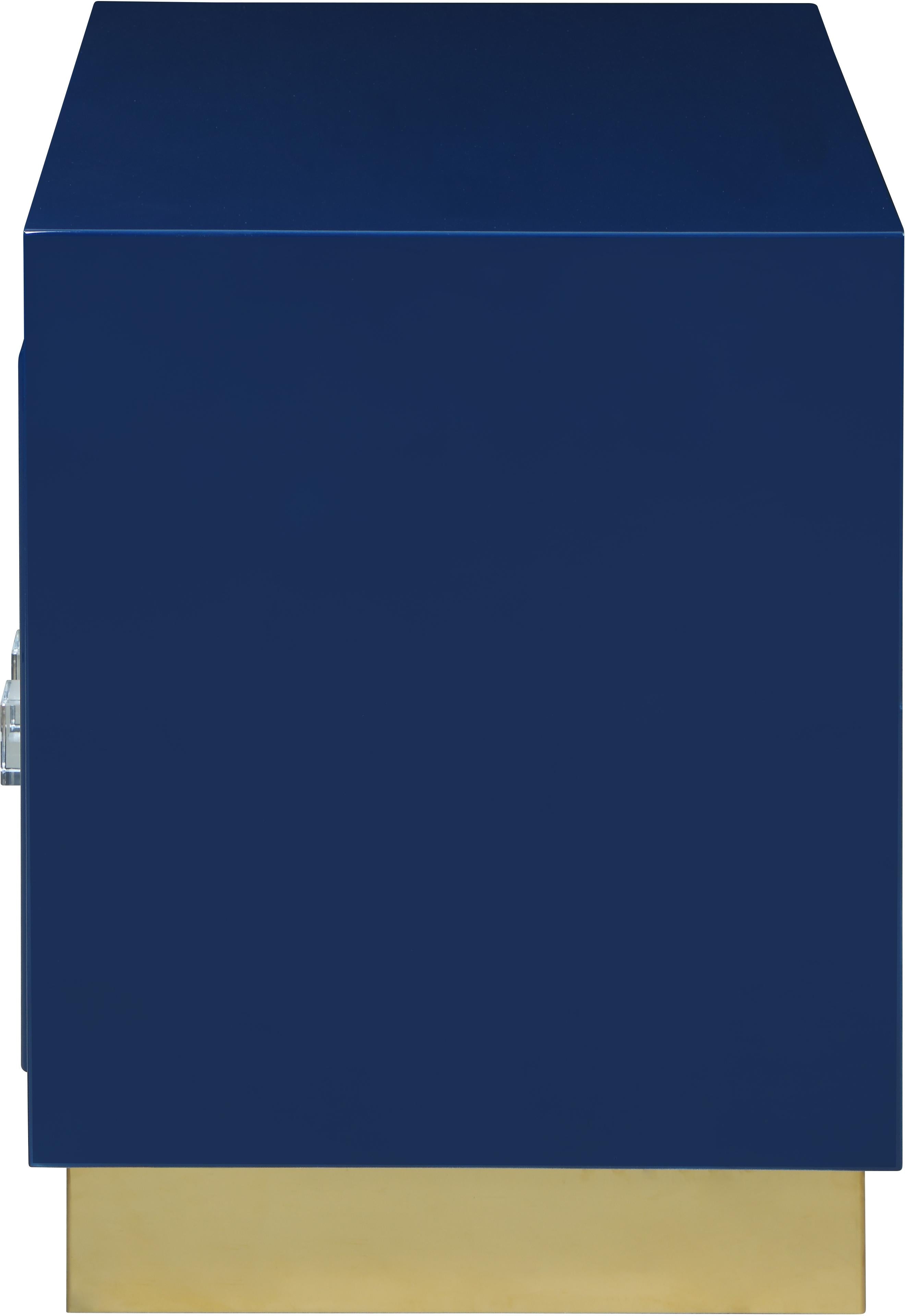 Cosmopolitan Navy Lacquer Side Table - Luxury Home Furniture (MI)