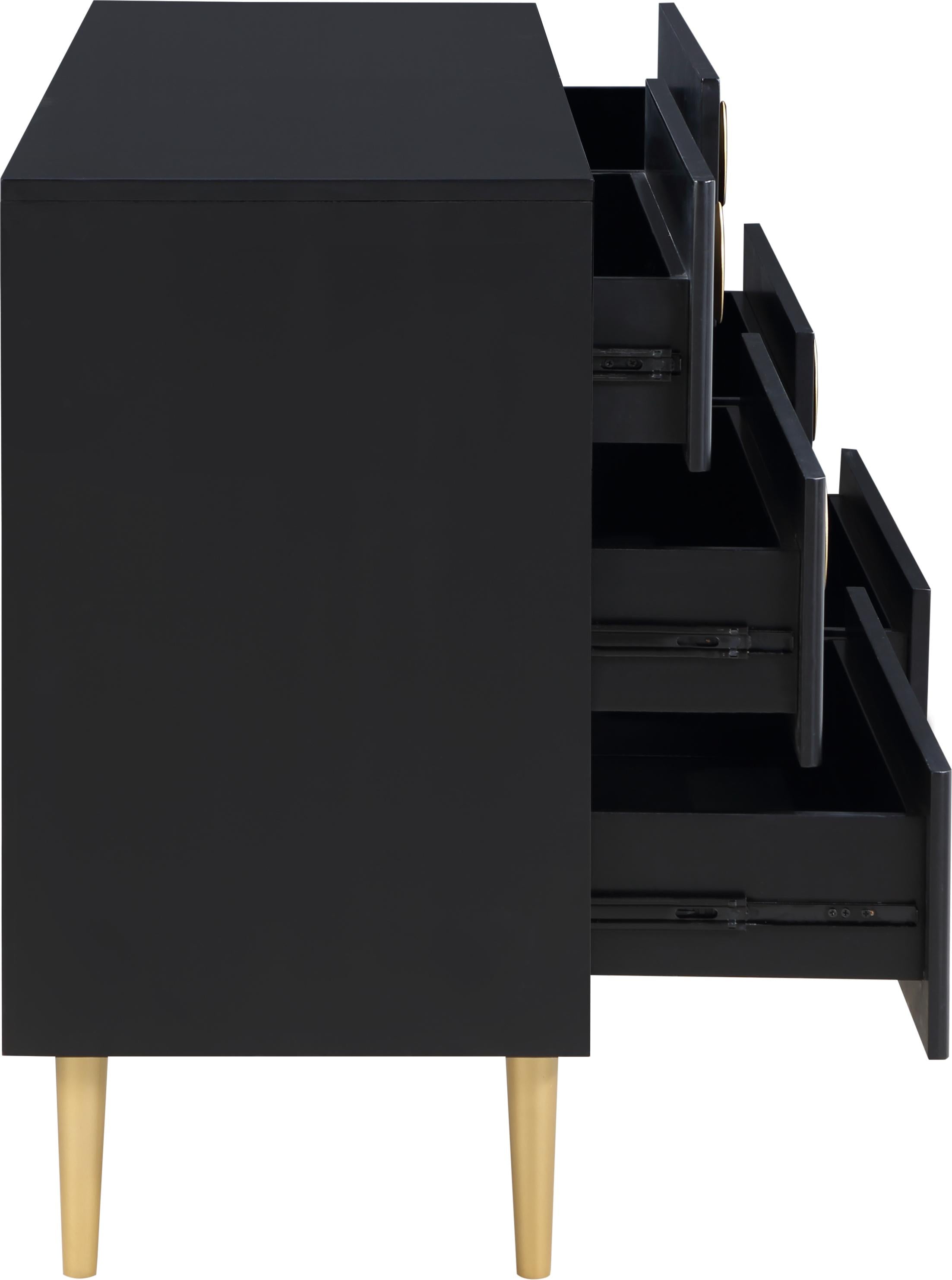 Zayne Black Dresser - Luxury Home Furniture (MI)