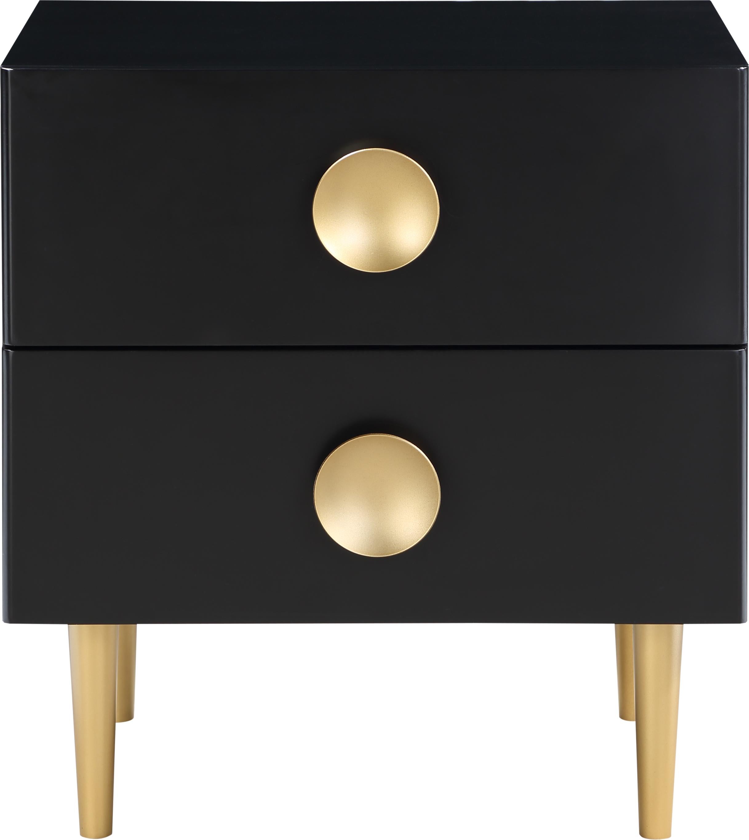 Zayne Black Night Stand - Luxury Home Furniture (MI)
