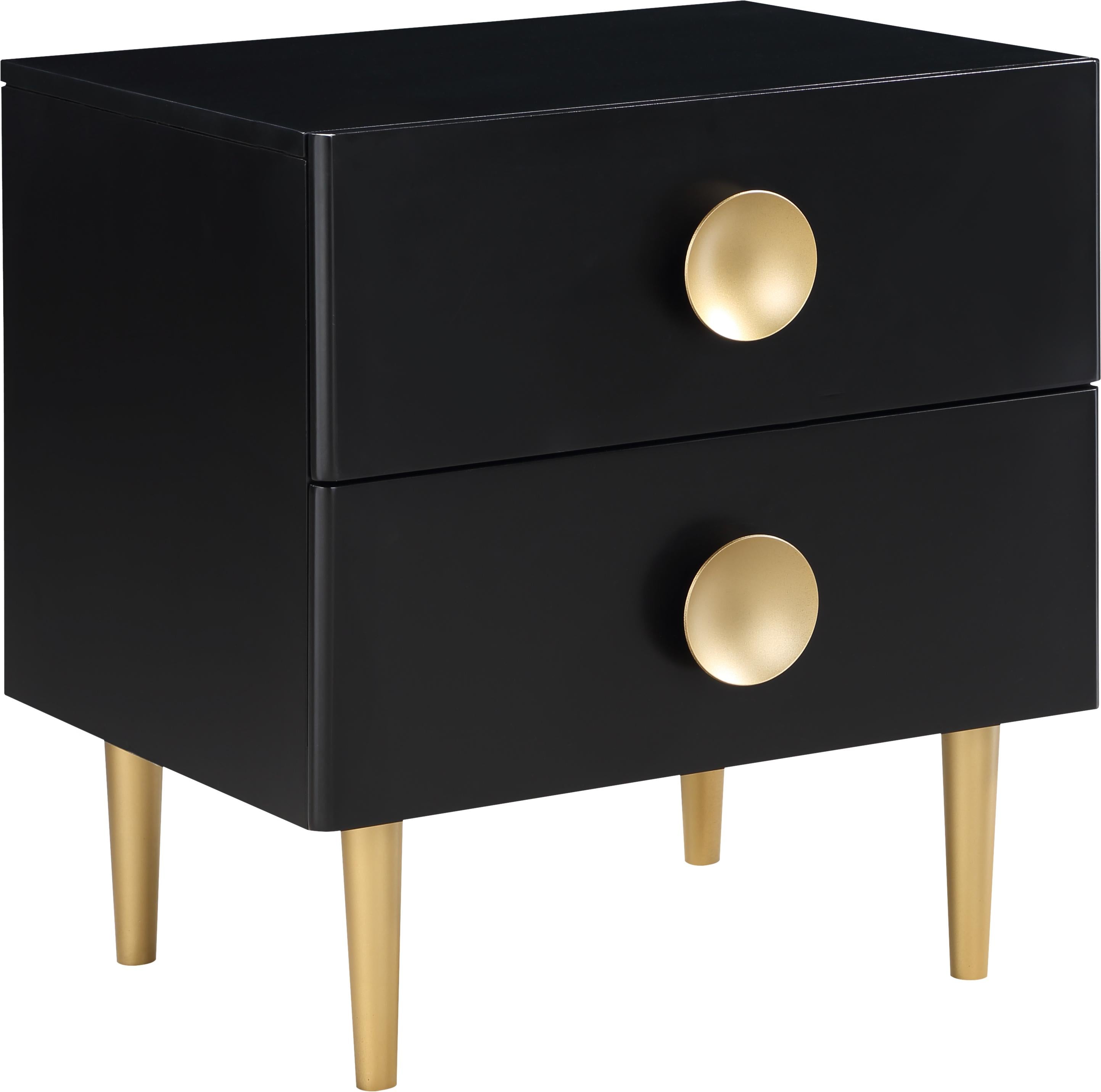 Zayne Black Night Stand - Luxury Home Furniture (MI)