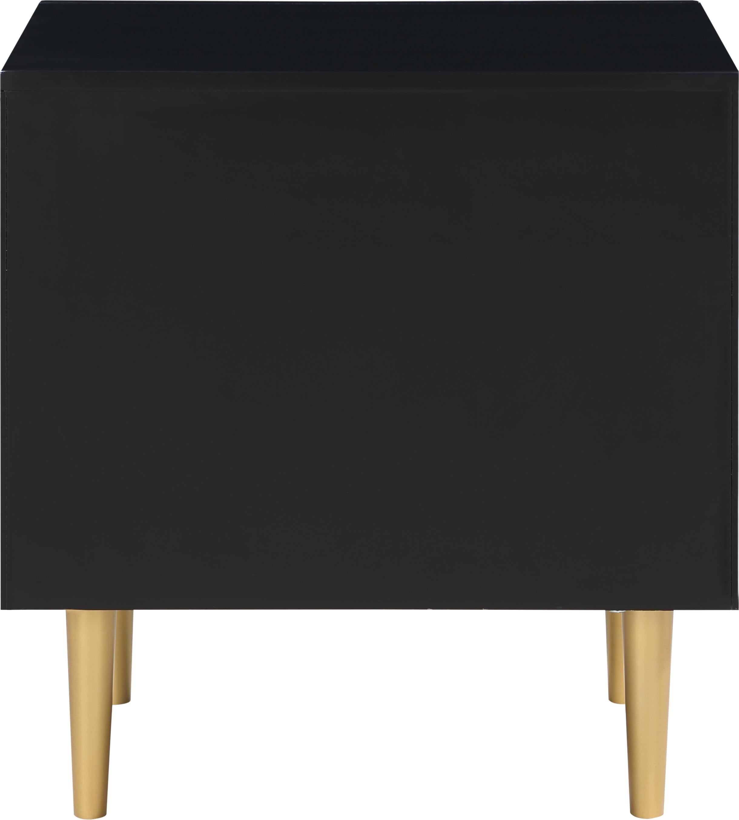 Zayne Black Night Stand - Luxury Home Furniture (MI)