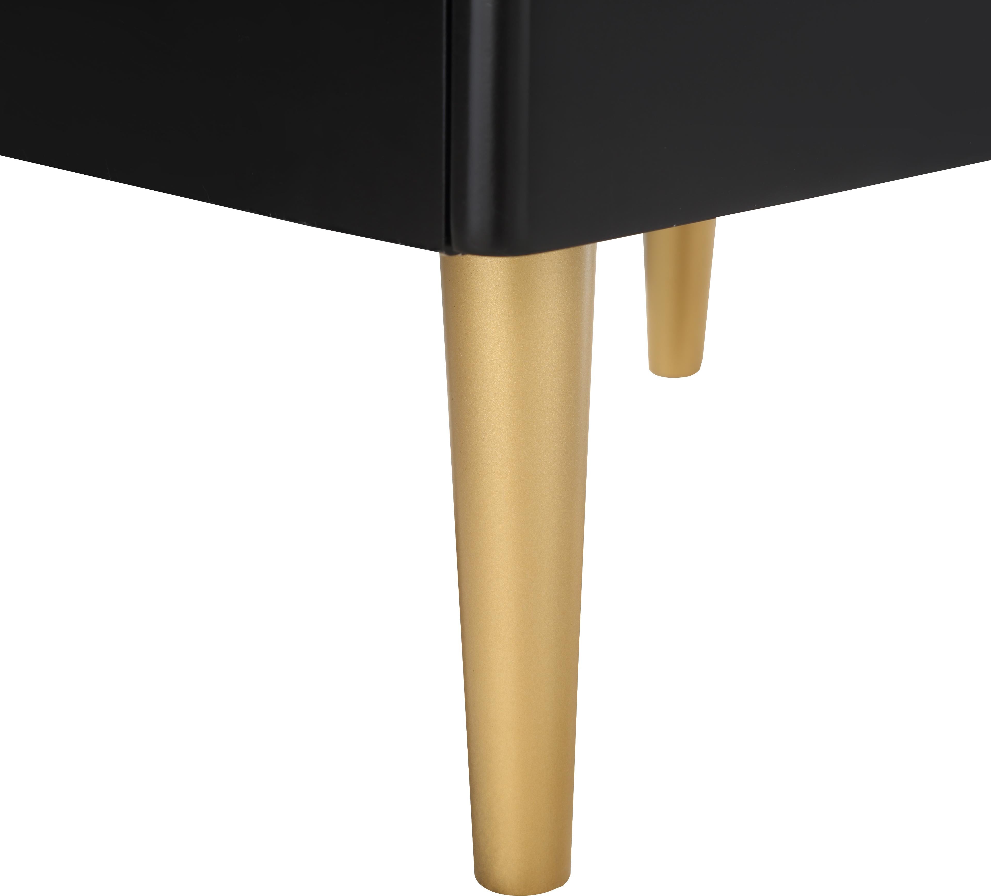 Zayne Black Night Stand - Luxury Home Furniture (MI)