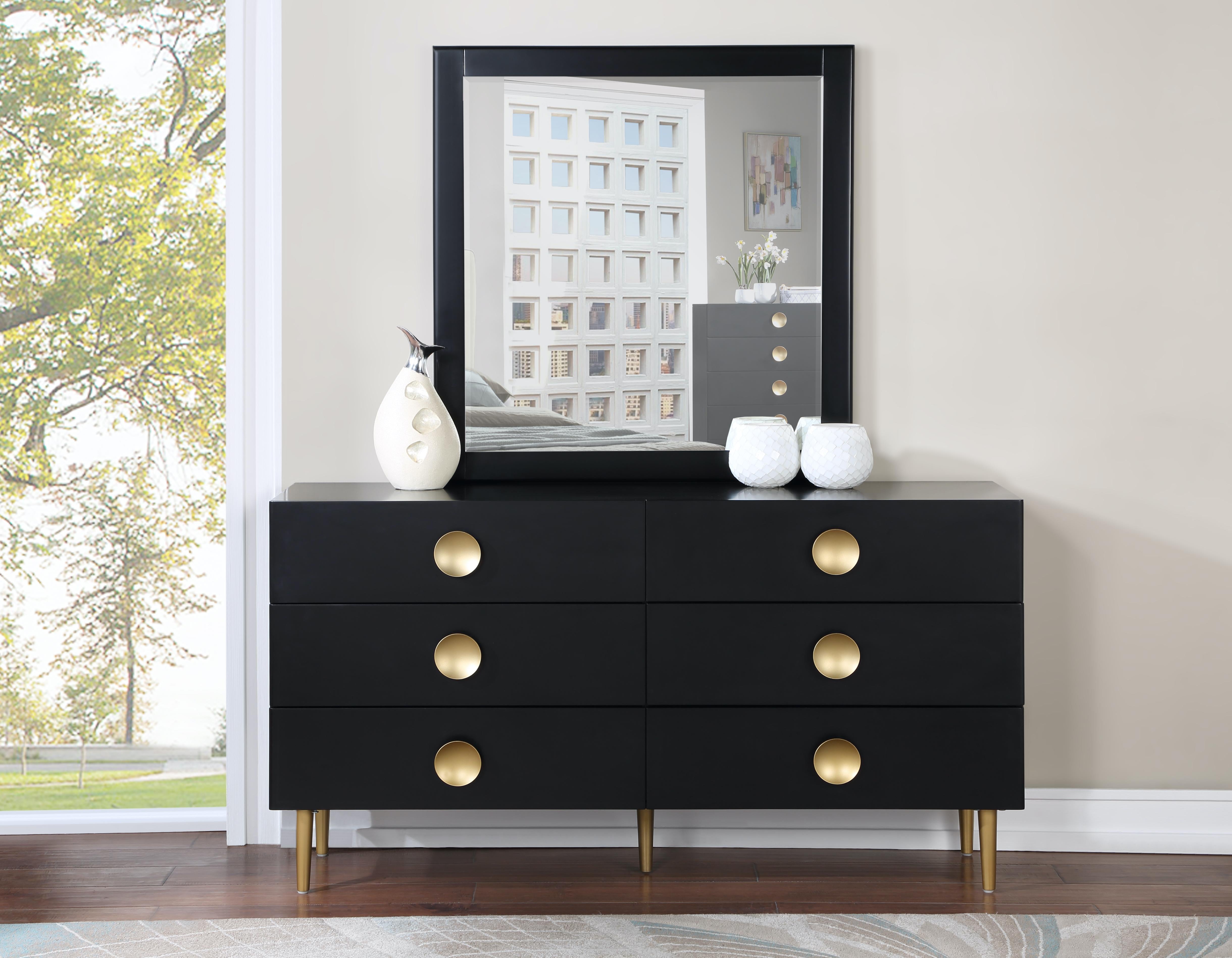 Zayne Black Dresser - Luxury Home Furniture (MI)
