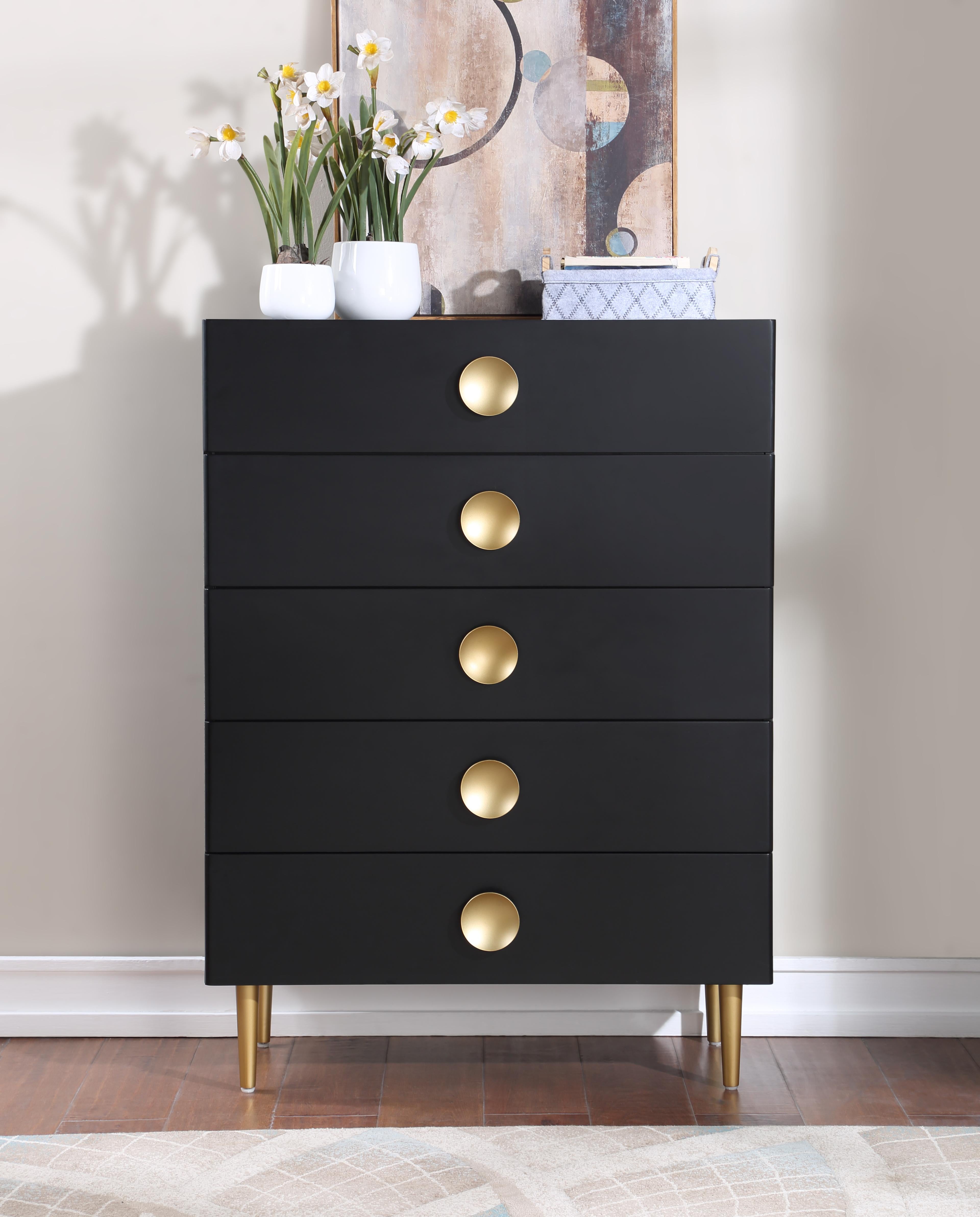 Zayne Black Chest - Luxury Home Furniture (MI)