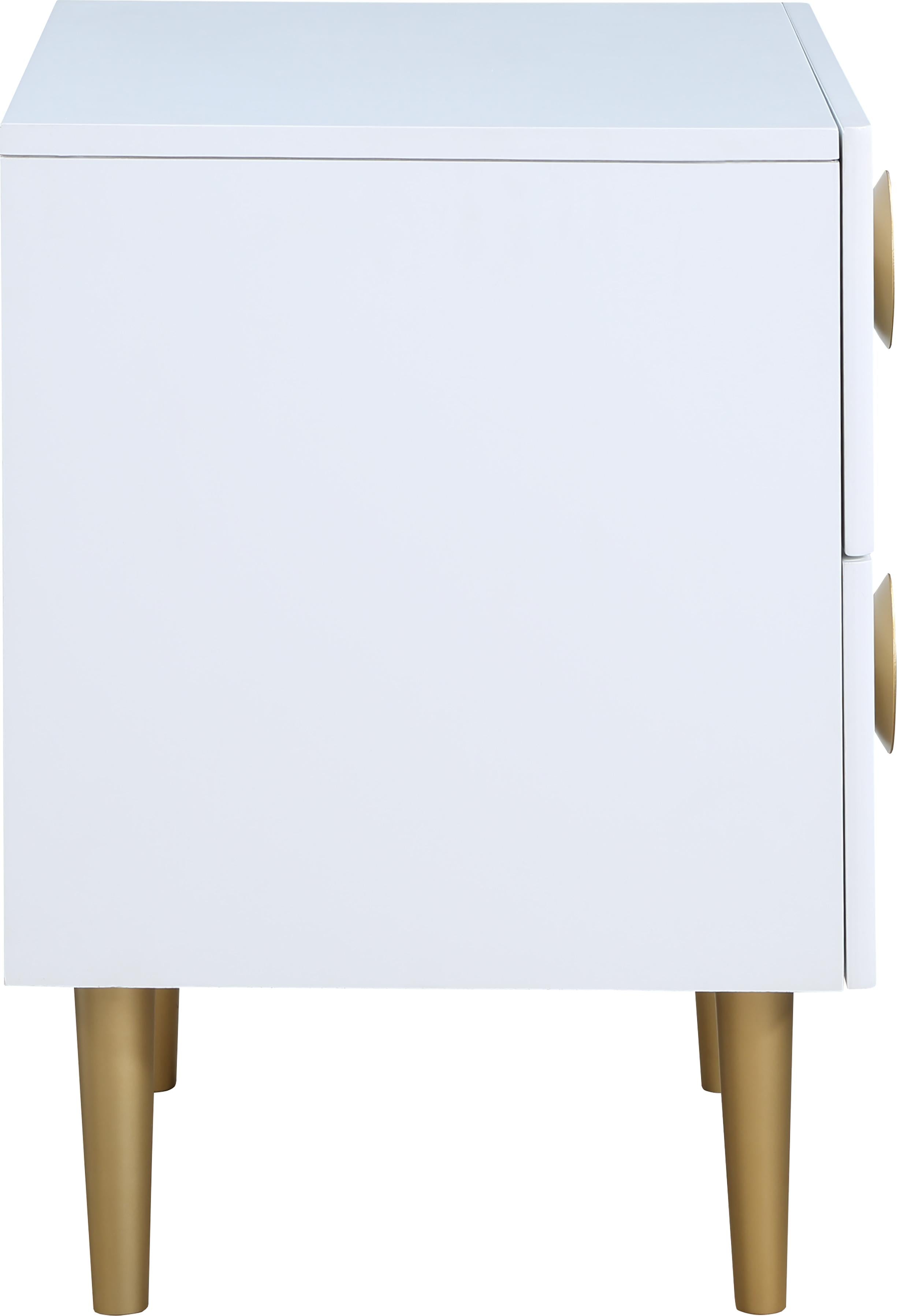 Zayne White Night Stand - Luxury Home Furniture (MI)