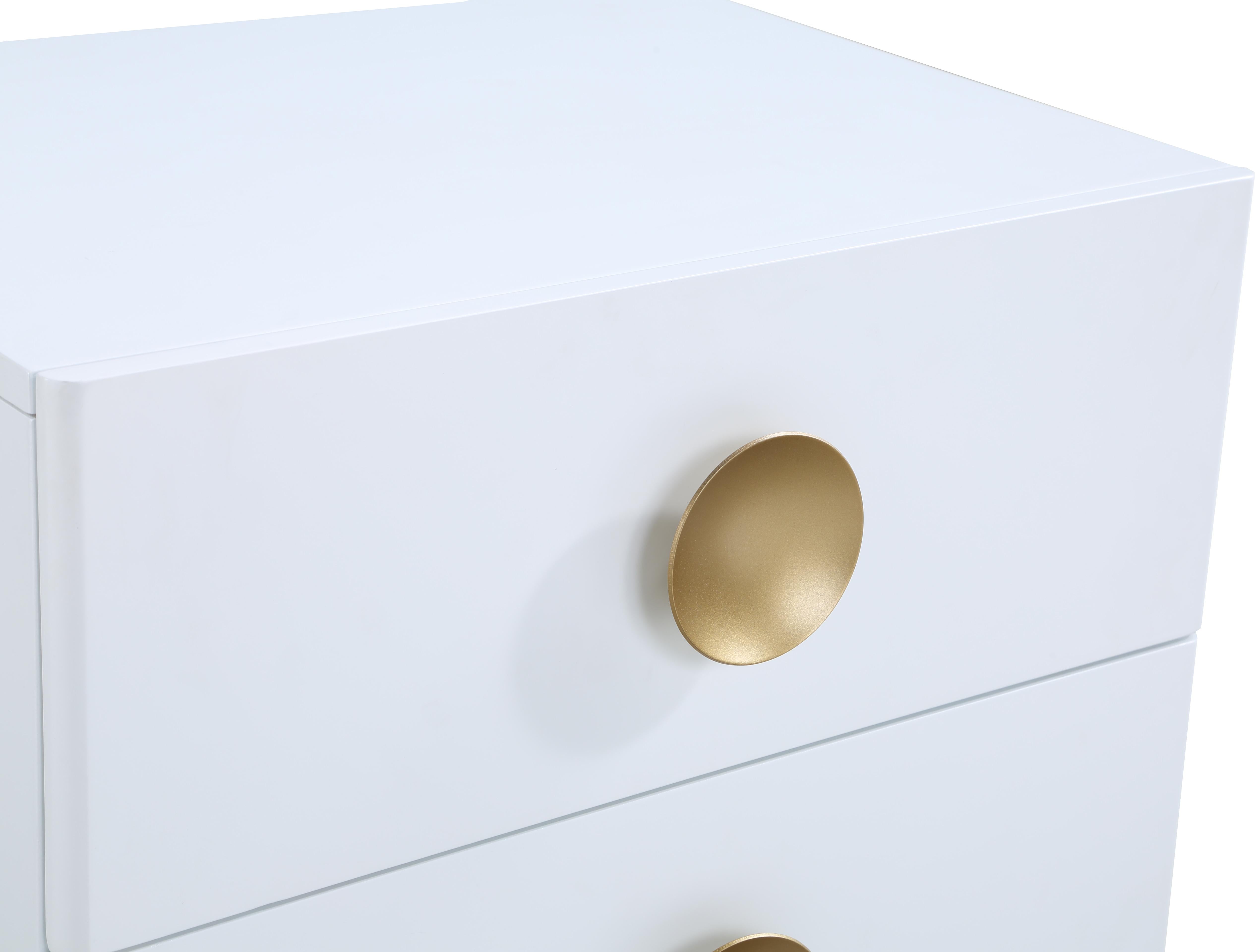 Zayne White Night Stand - Luxury Home Furniture (MI)