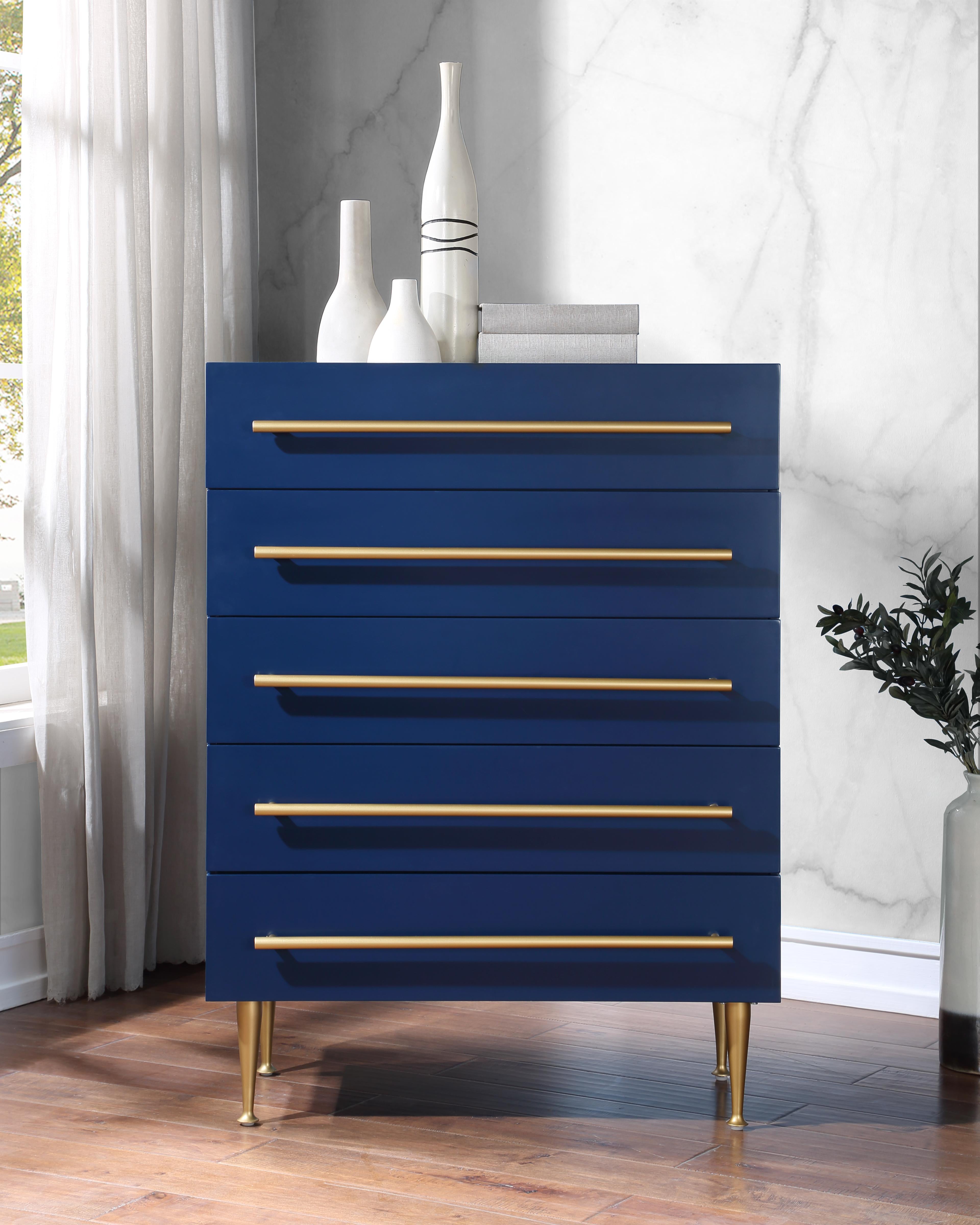 Marisol Navy Chest - Luxury Home Furniture (MI)