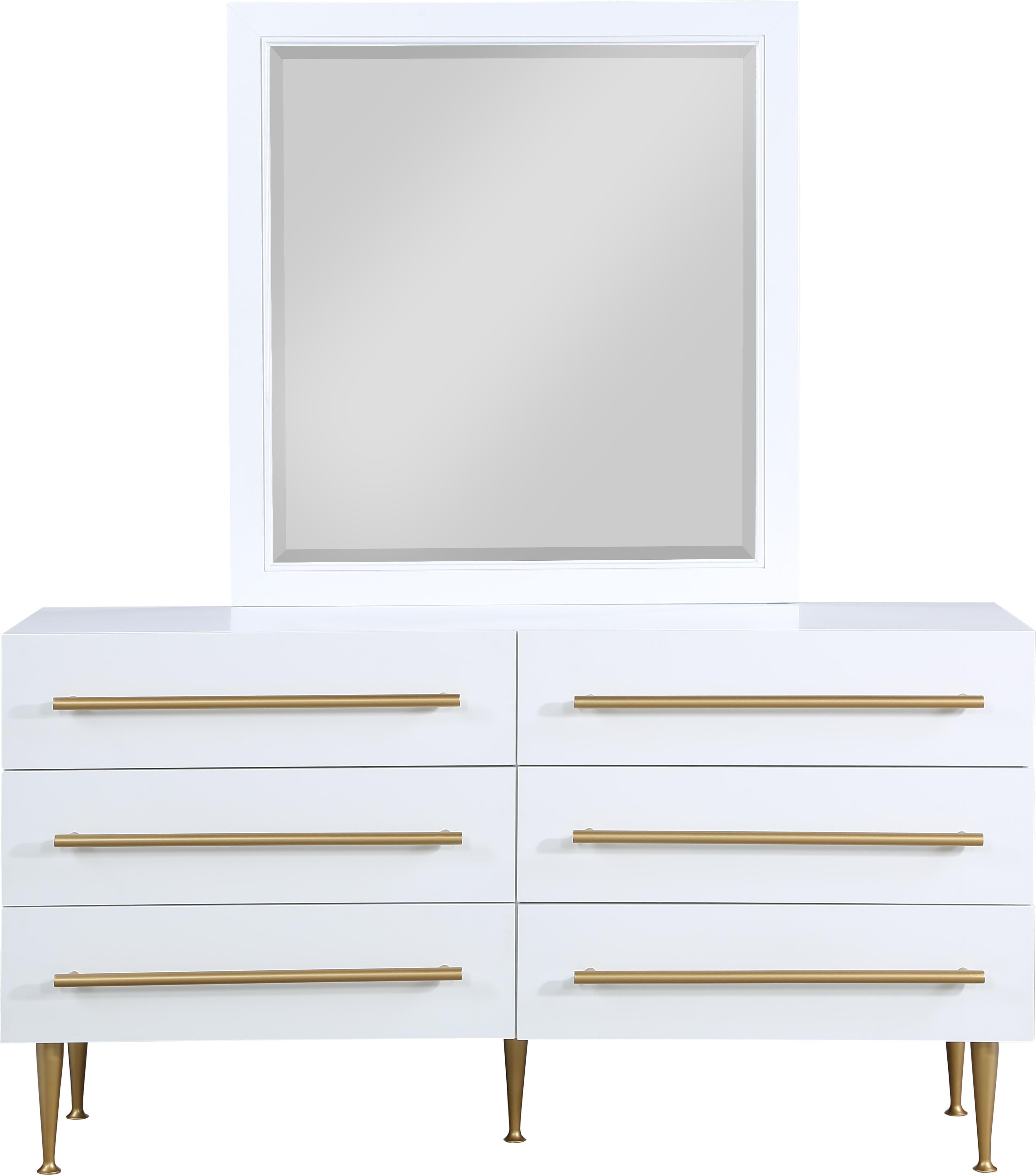 Marisol White Dresser - Luxury Home Furniture (MI)
