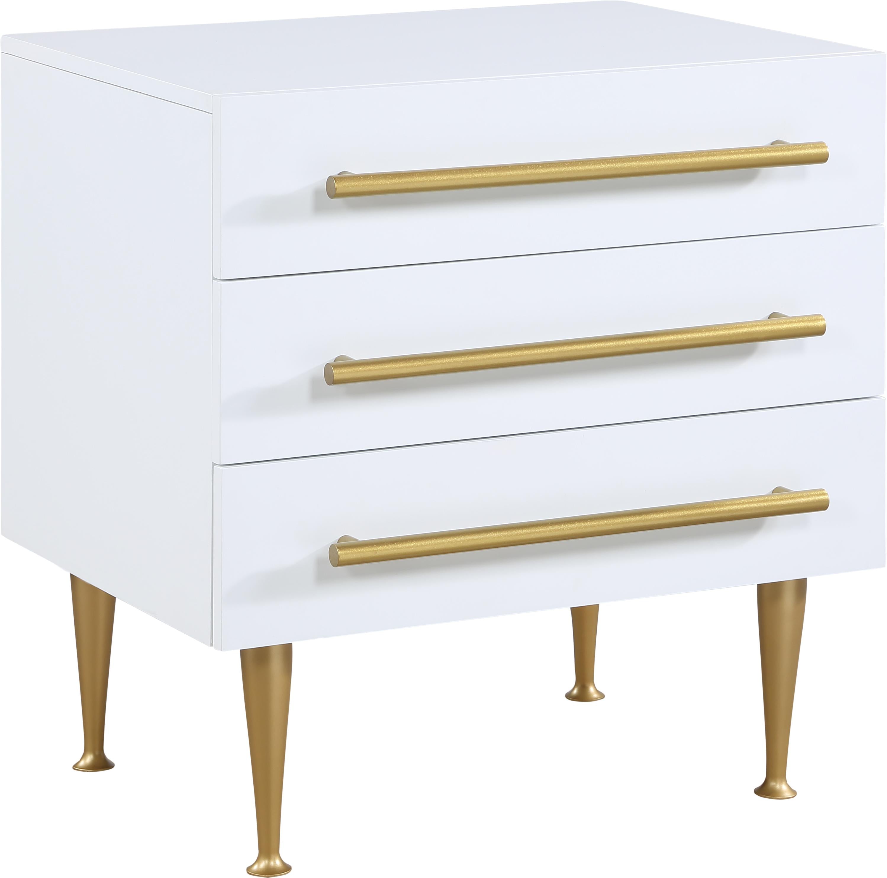 Marisol White Night Stand - Luxury Home Furniture (MI)