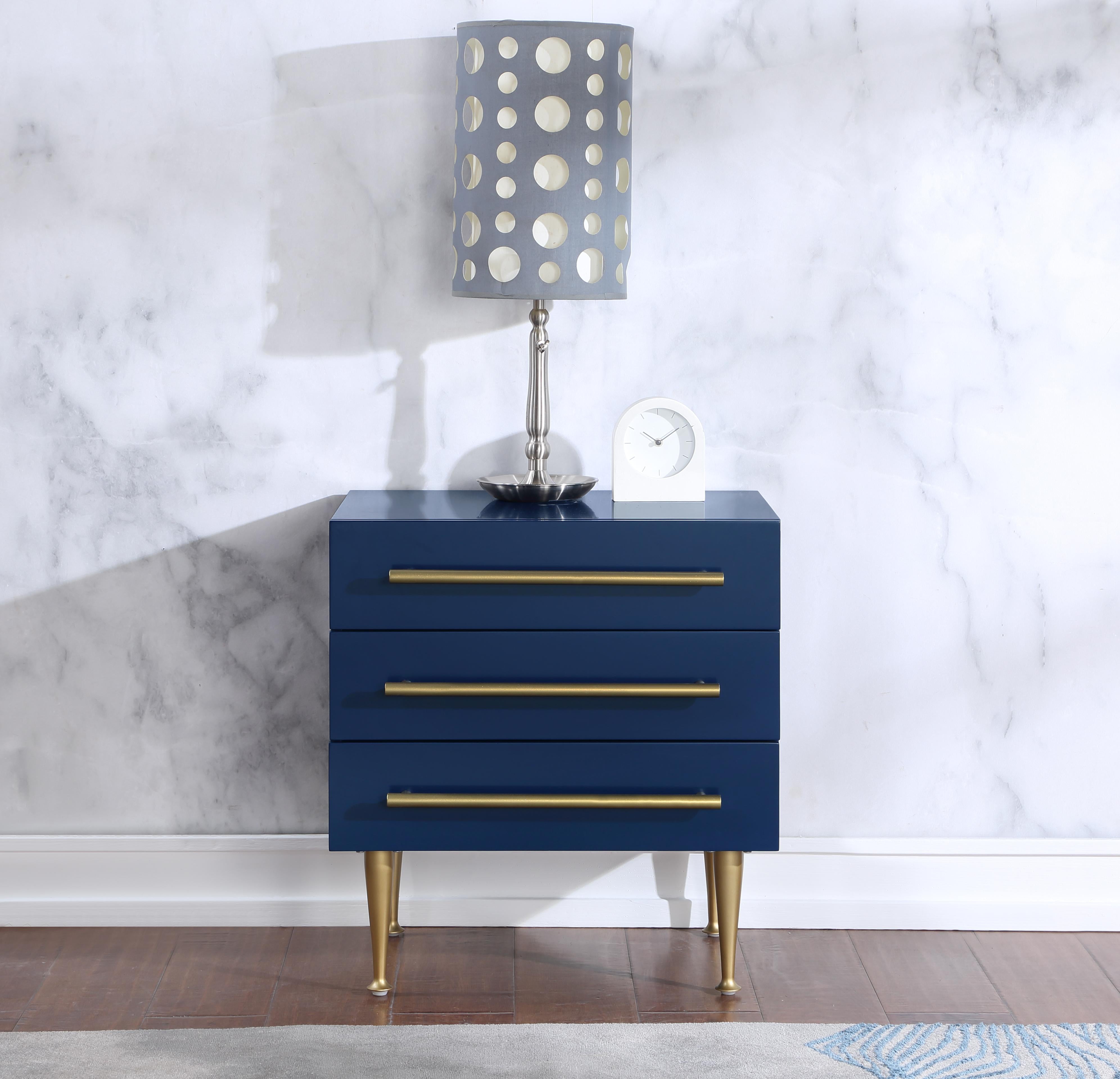 Marisol Navy Night Stand - Luxury Home Furniture (MI)