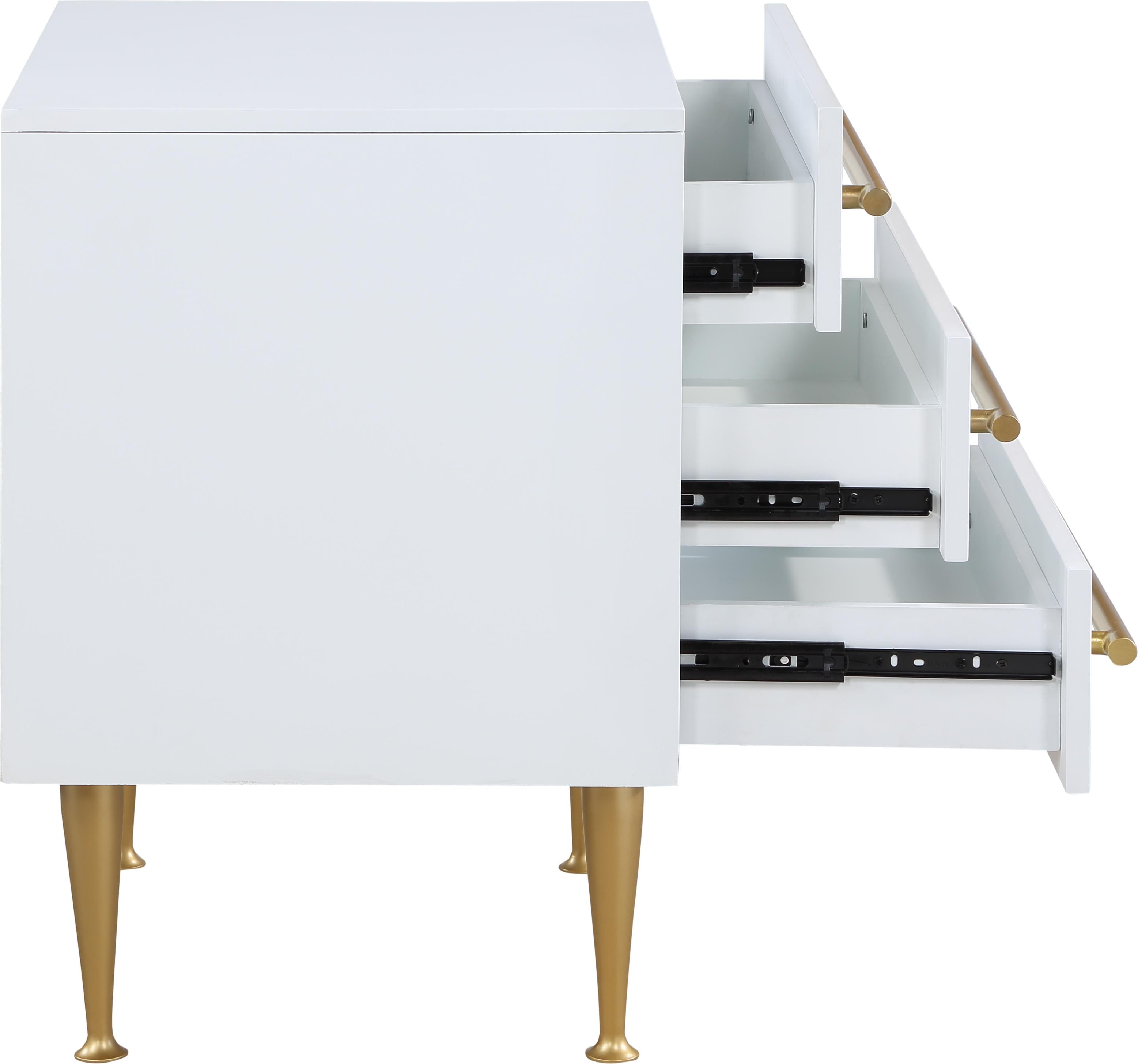 Marisol White Night Stand - Luxury Home Furniture (MI)
