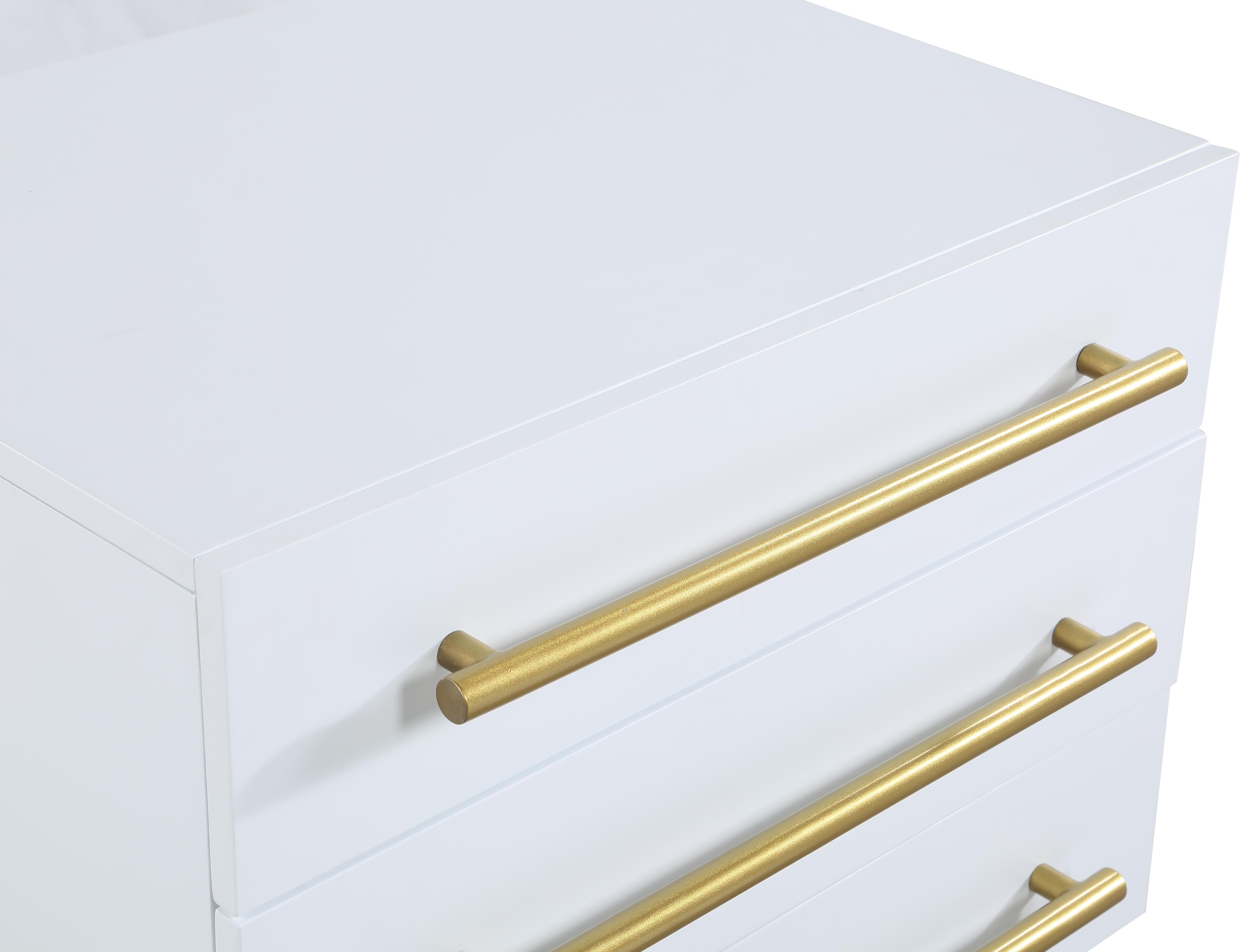 Marisol White Night Stand - Luxury Home Furniture (MI)