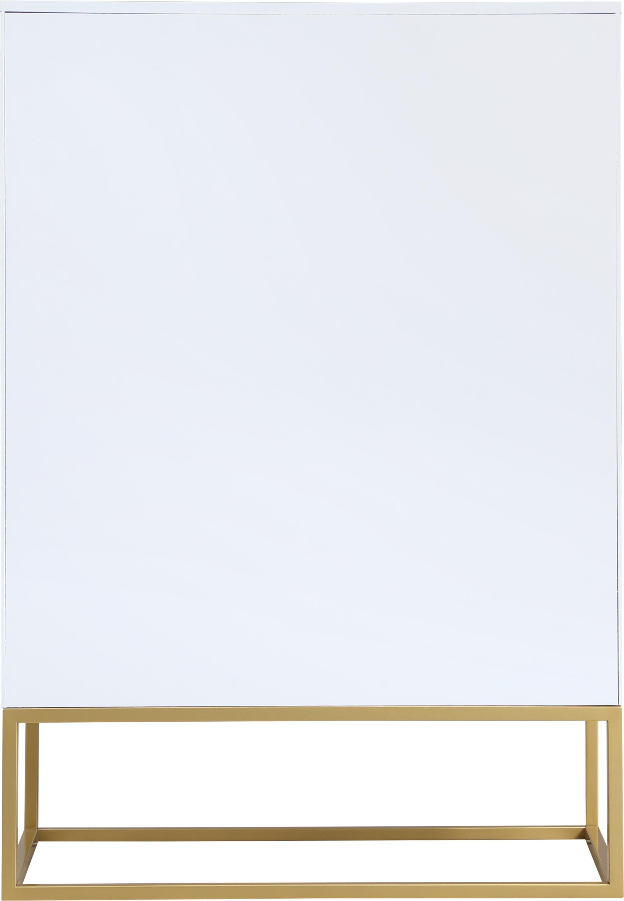 Maxine White / Gold Chest - Luxury Home Furniture (MI)
