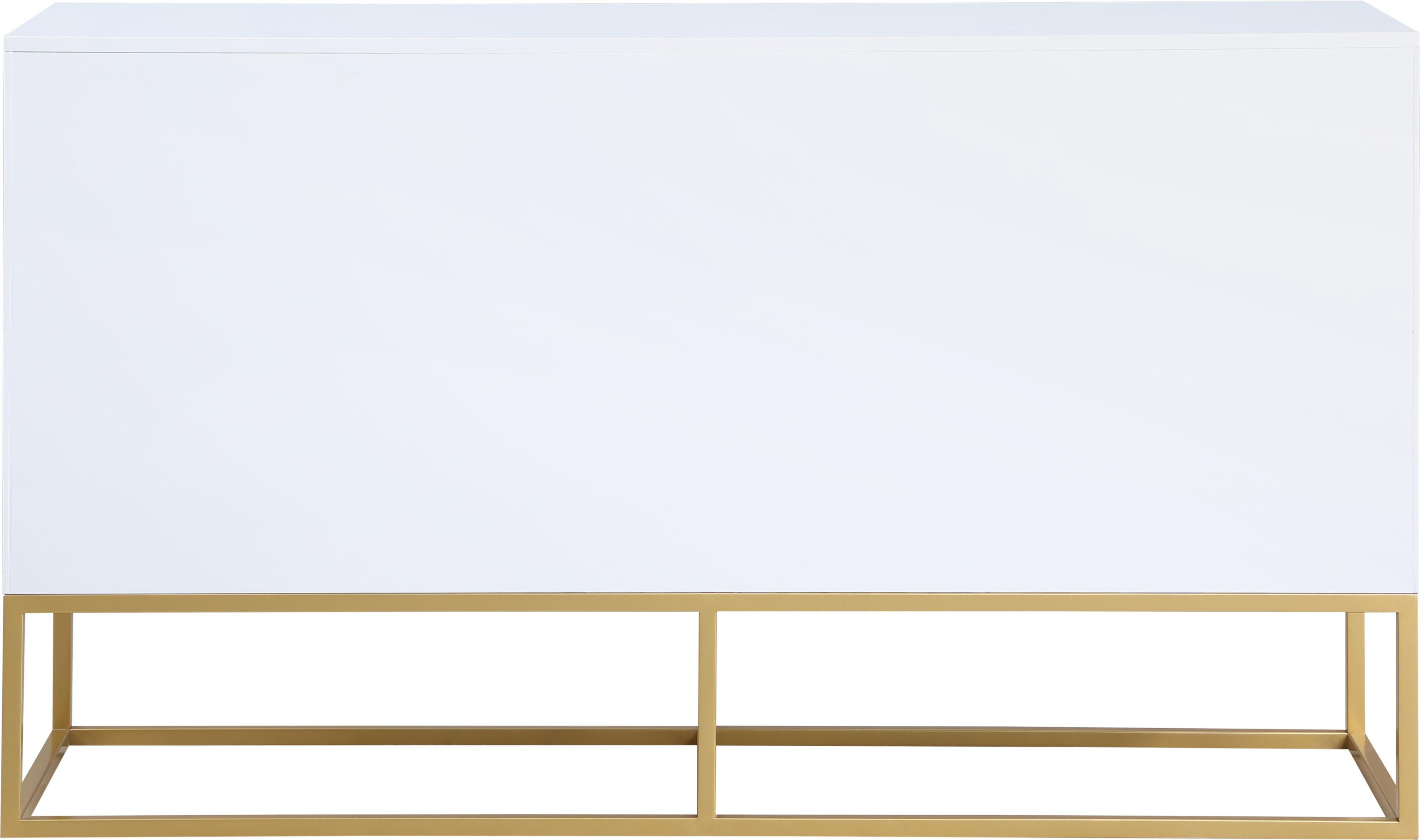 Maxine White / Gold Dresser - Luxury Home Furniture (MI)