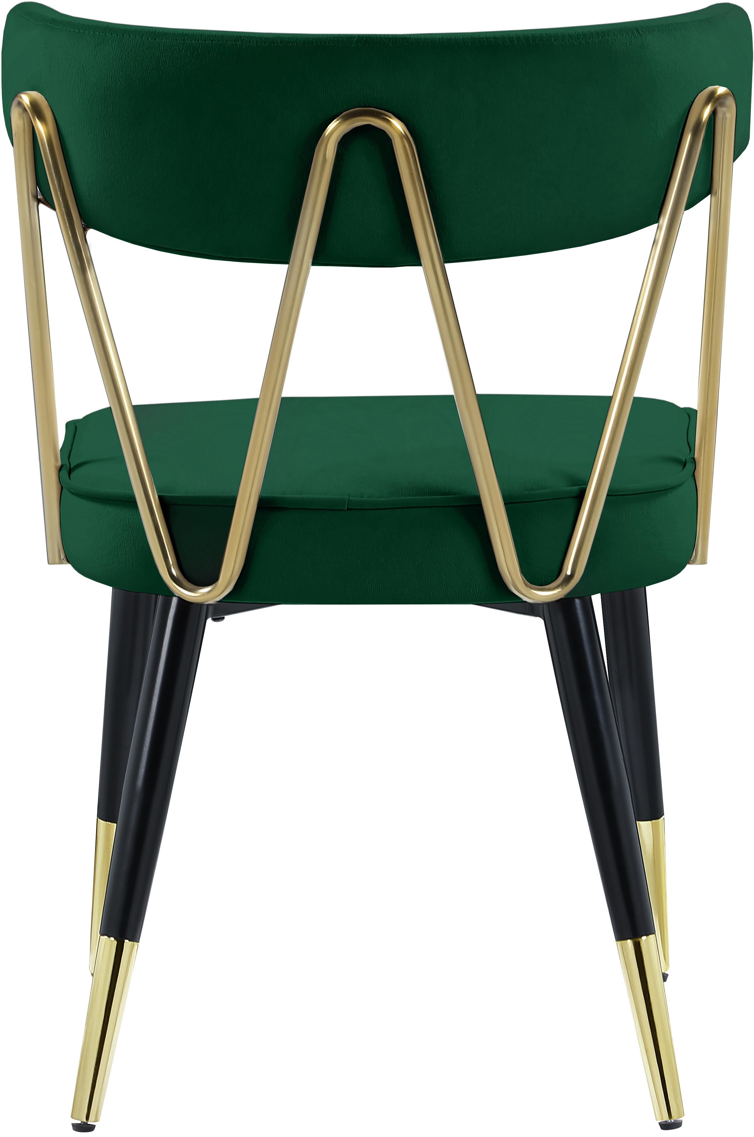 Rheingold Green Velvet Dining Chair - Luxury Home Furniture (MI)