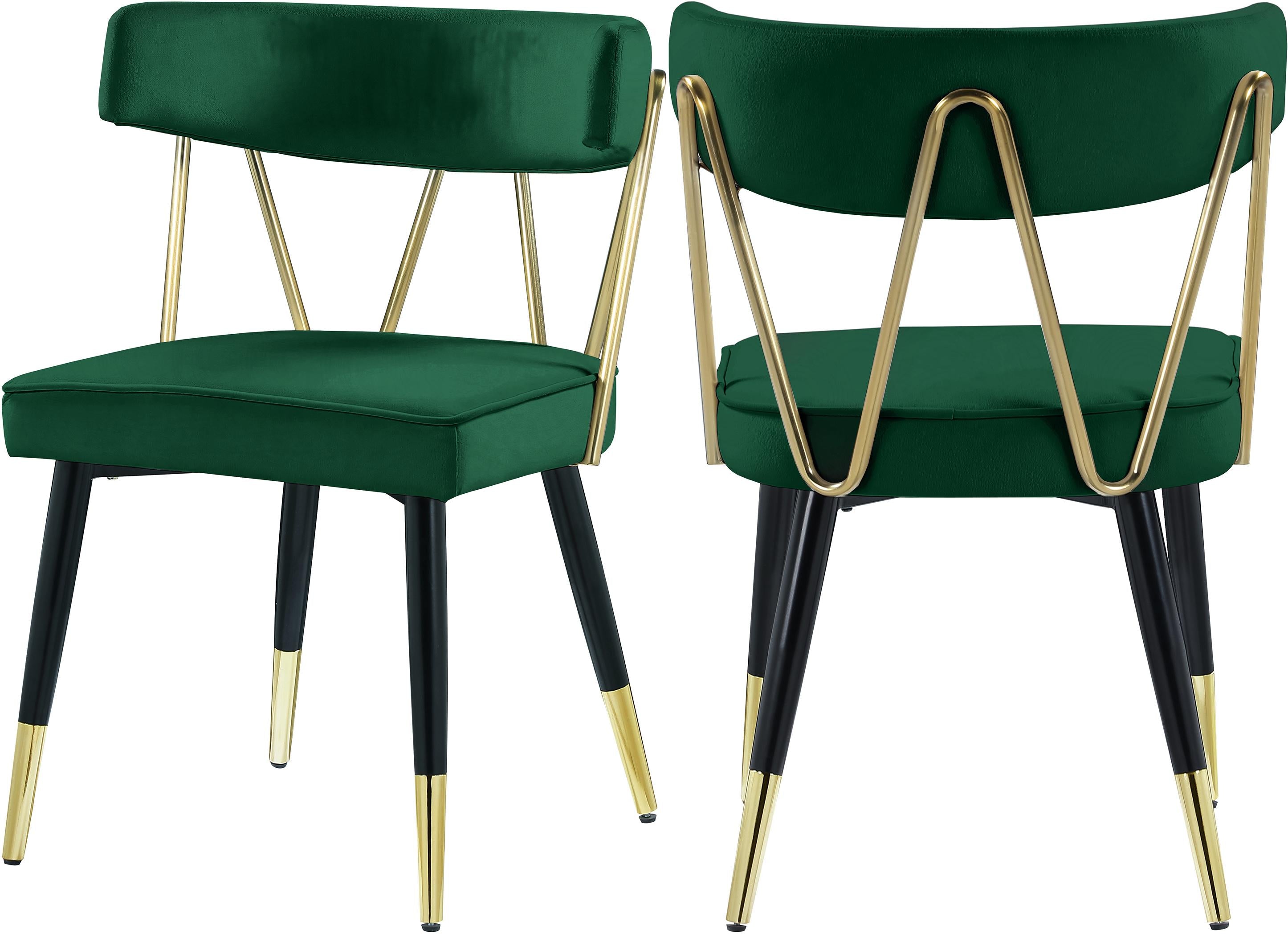Rheingold Green Velvet Dining Chair - Luxury Home Furniture (MI)