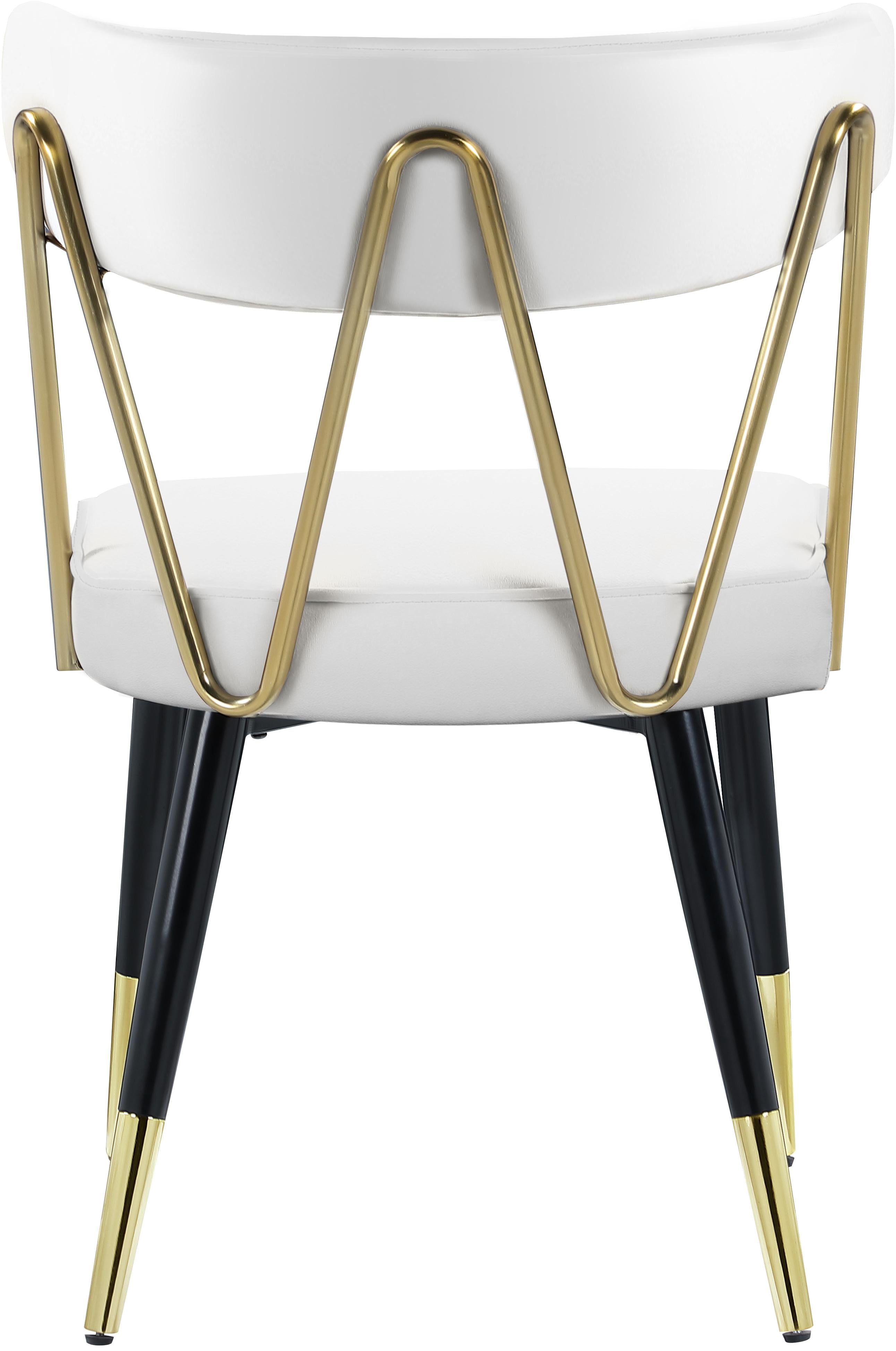 Rheingold White Faux Leather Dining Chair - Luxury Home Furniture (MI)