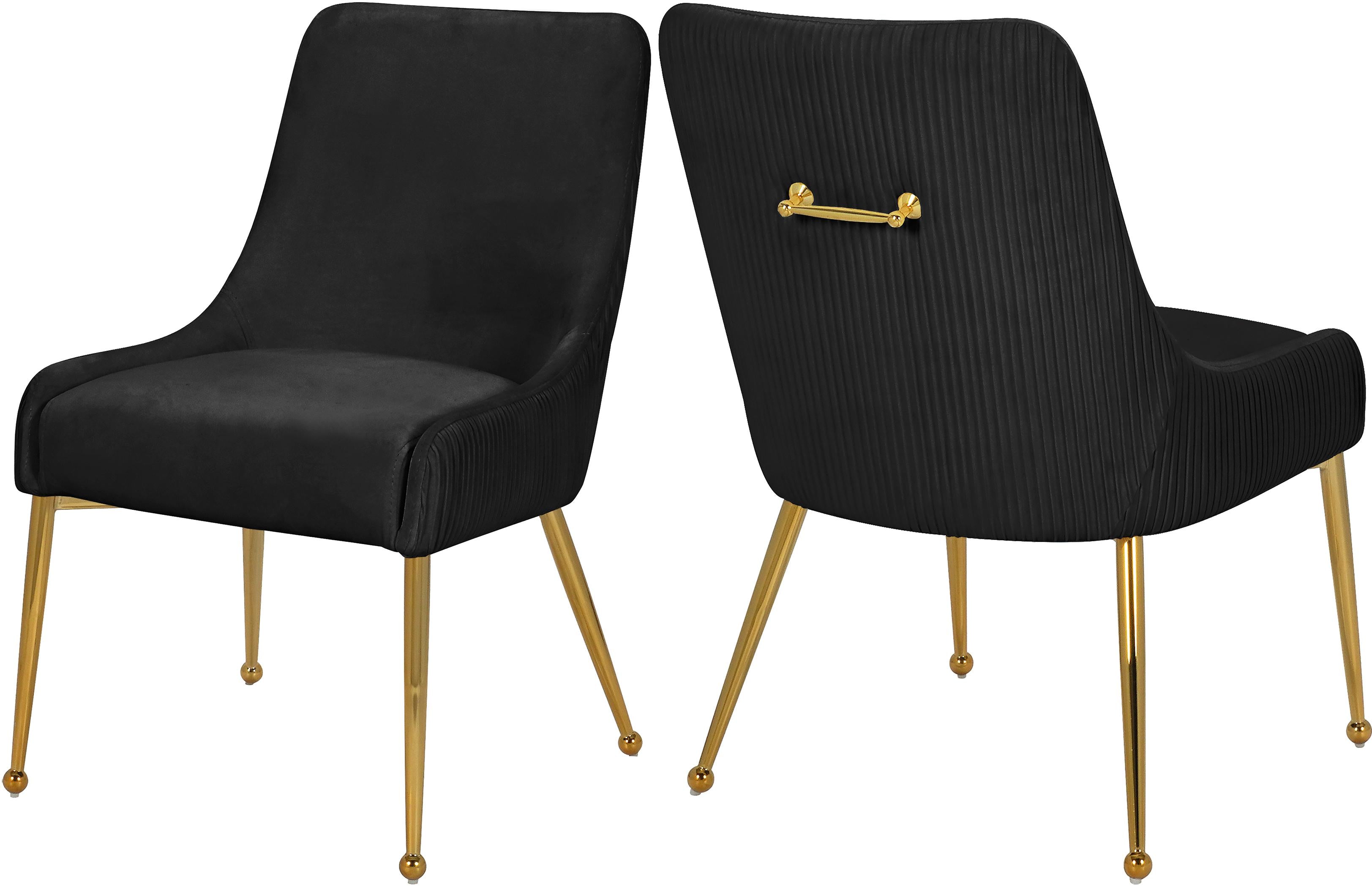 Ace Black Velvet Dining Chair - Luxury Home Furniture (MI)