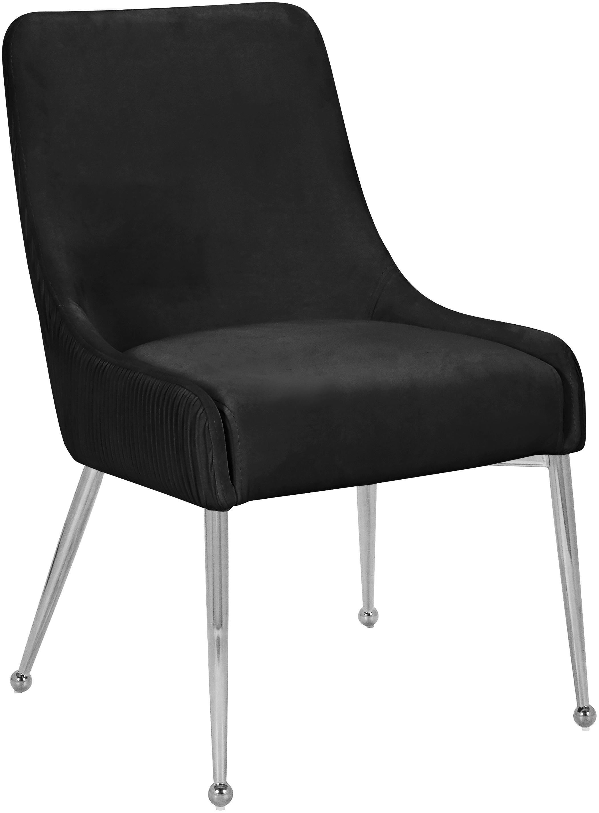 Ace Black Velvet Dining Chair - Luxury Home Furniture (MI)
