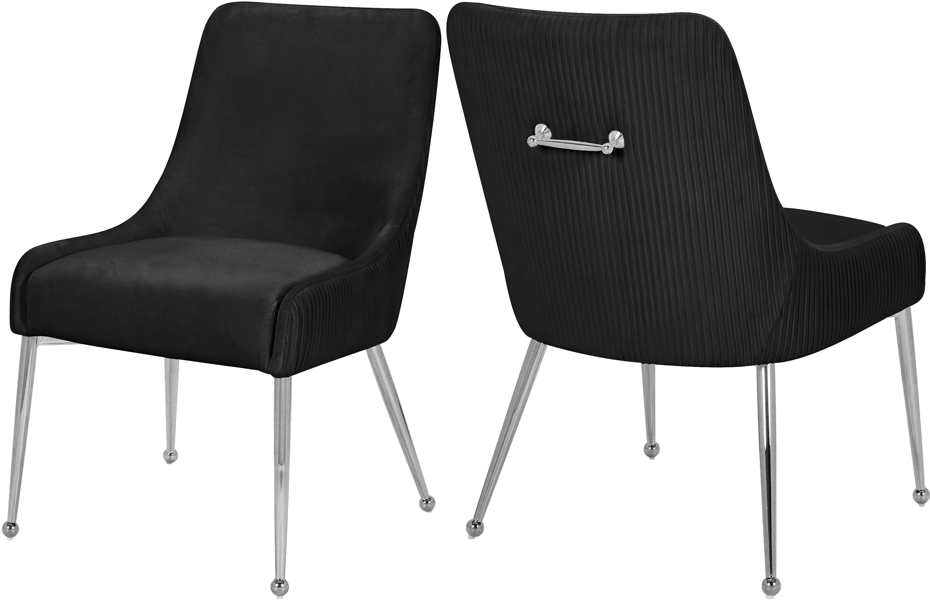 Ace Black Velvet Dining Chair - Luxury Home Furniture (MI)
