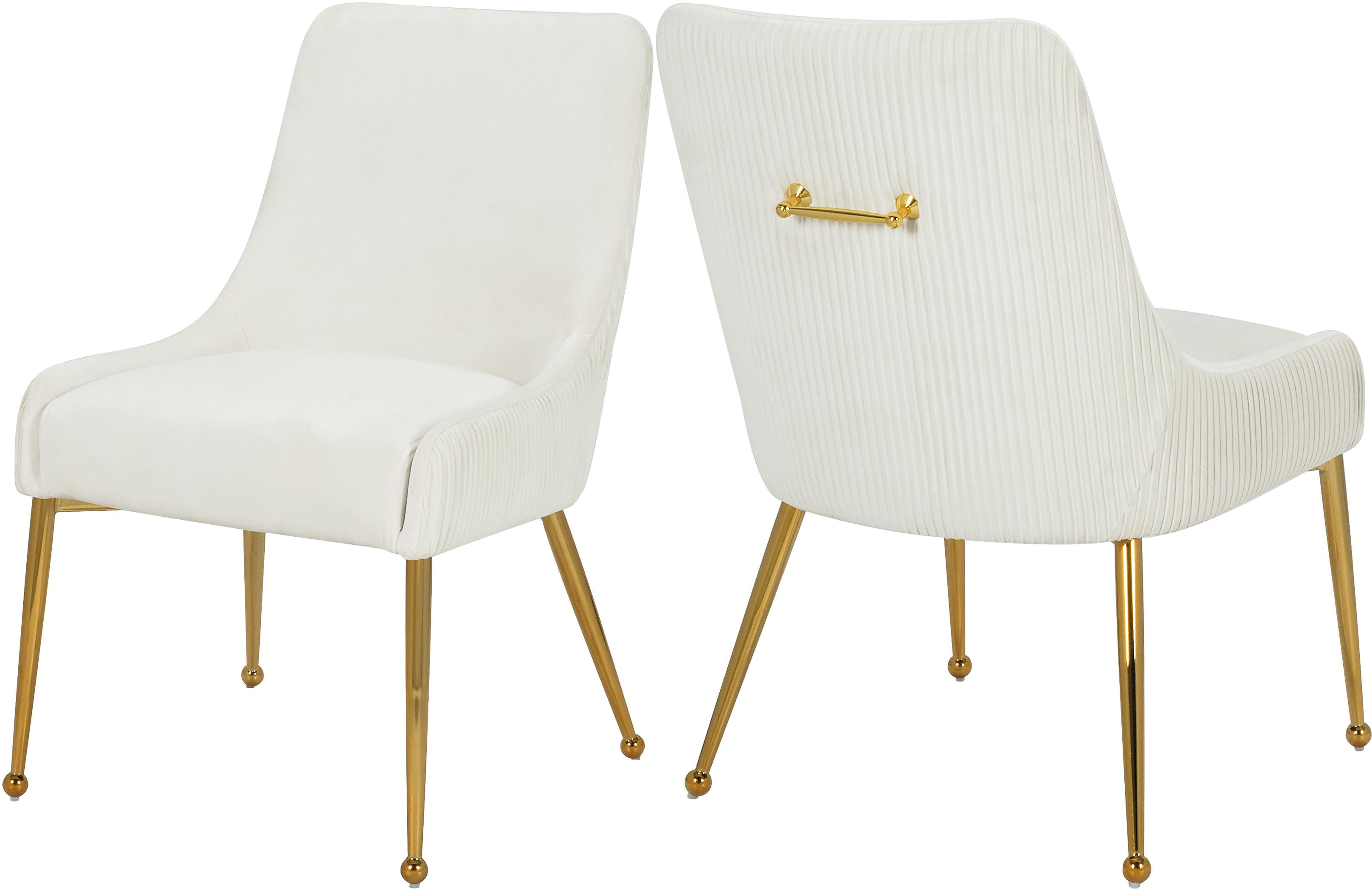 Ace Cream Velvet Dining Chair - Luxury Home Furniture (MI)