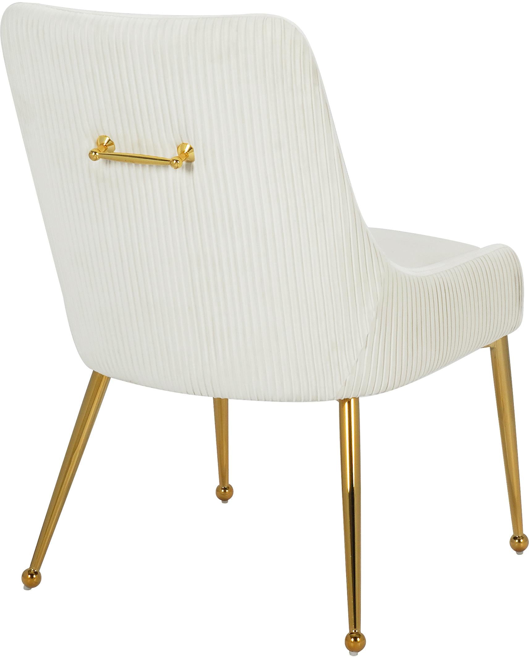 Ace Cream Velvet Dining Chair - Luxury Home Furniture (MI)