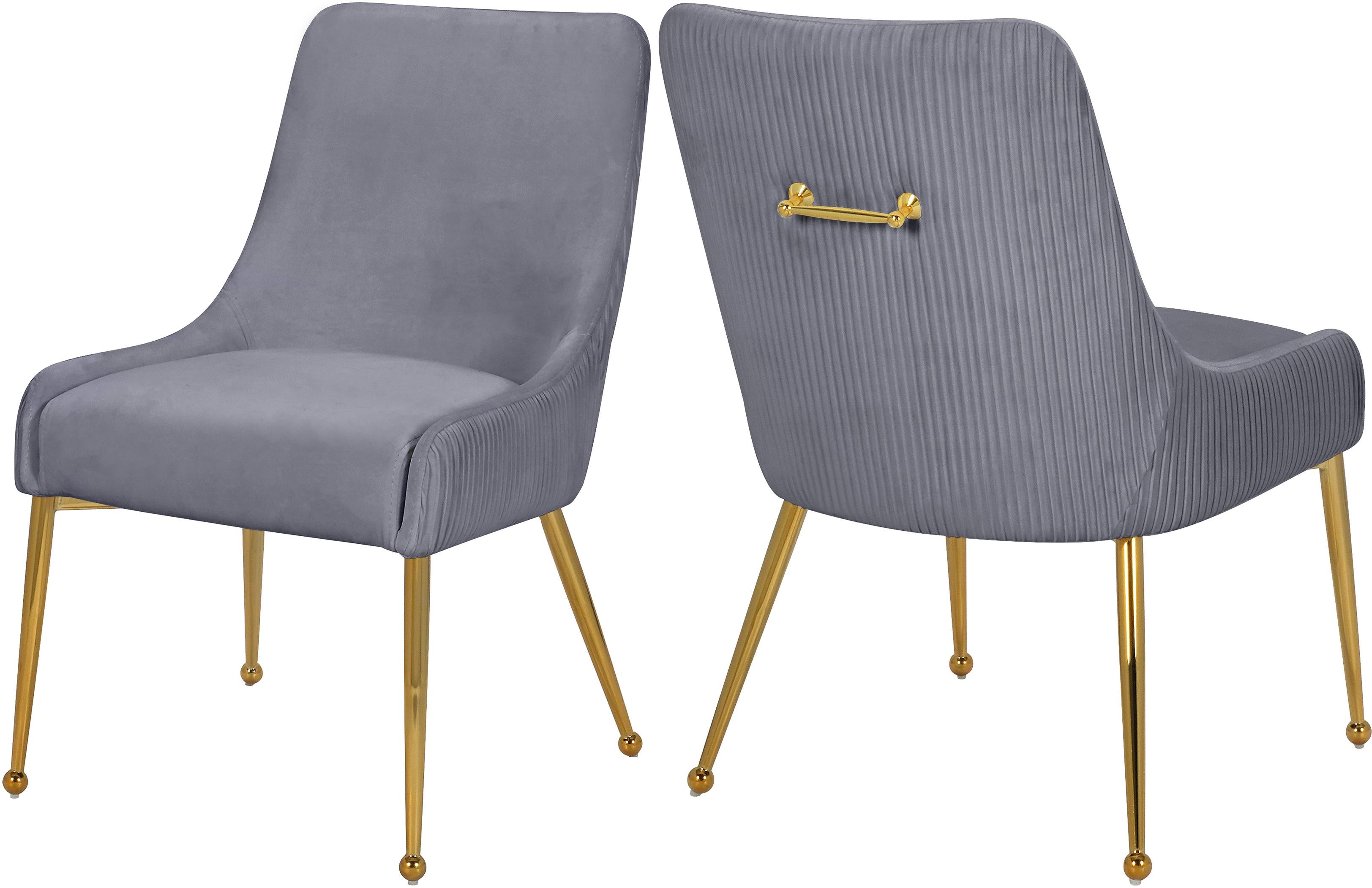 Ace Grey Velvet Dining Chair - Luxury Home Furniture (MI)