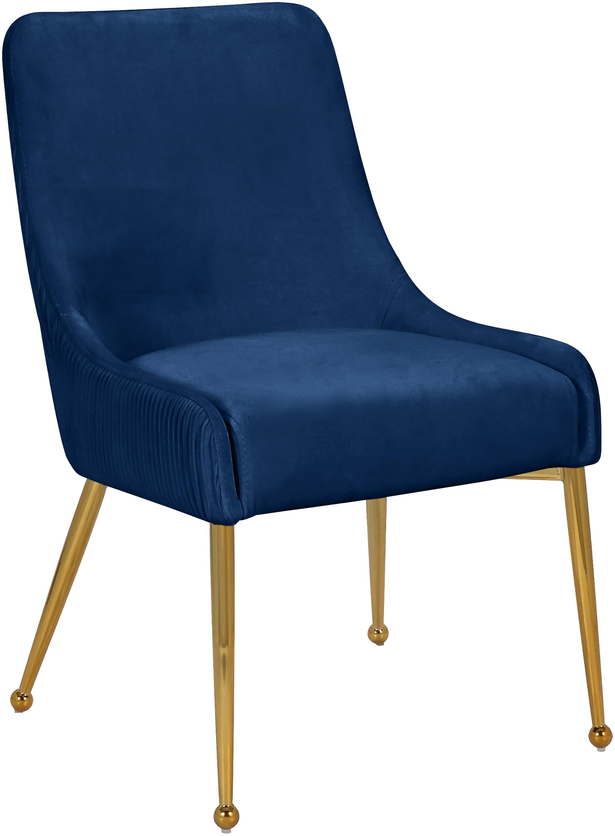 Ace Navy Velvet Dining Chair - Luxury Home Furniture (MI)