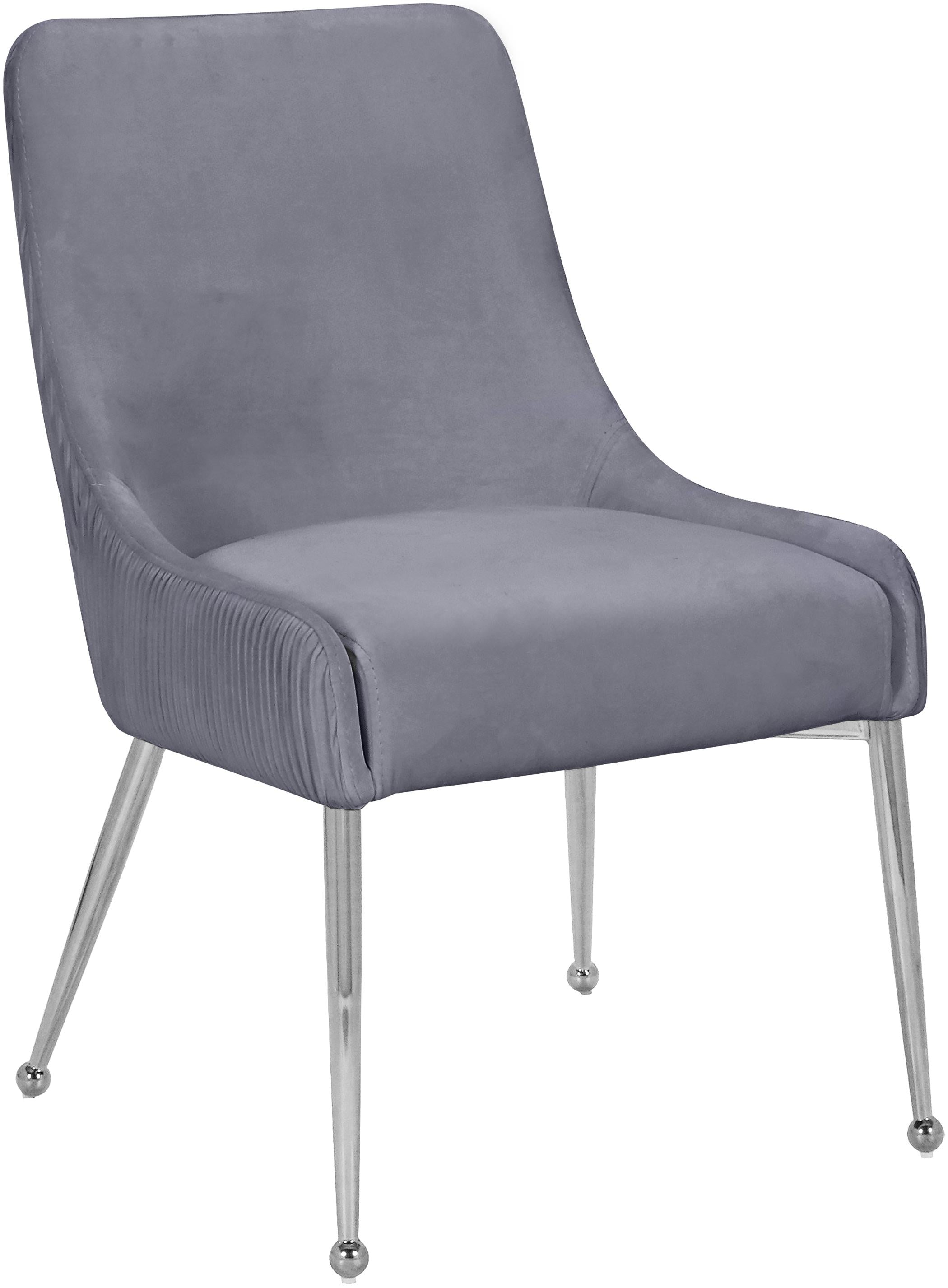 Ace Grey Velvet Dining Chair - Luxury Home Furniture (MI)
