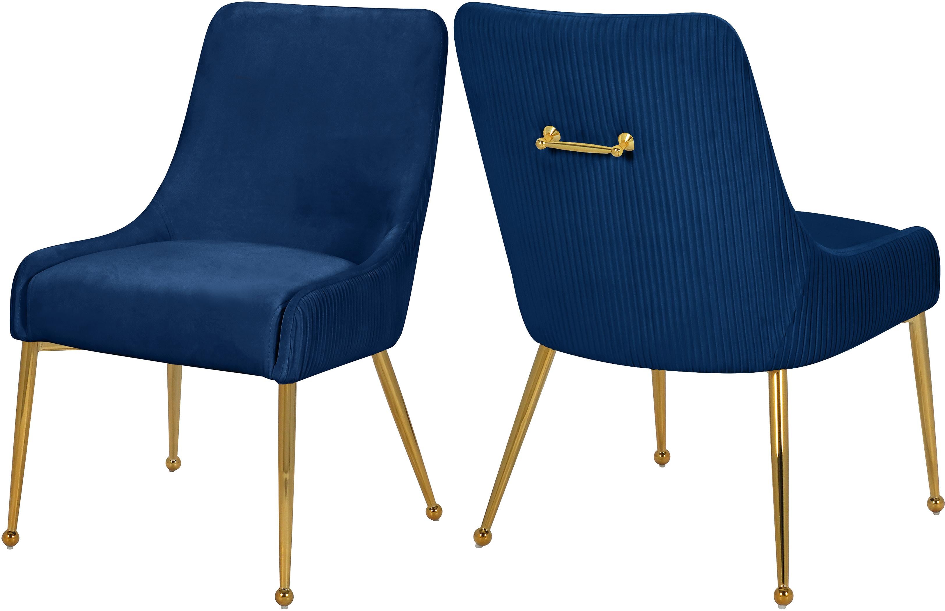 Ace Navy Velvet Dining Chair - Luxury Home Furniture (MI)