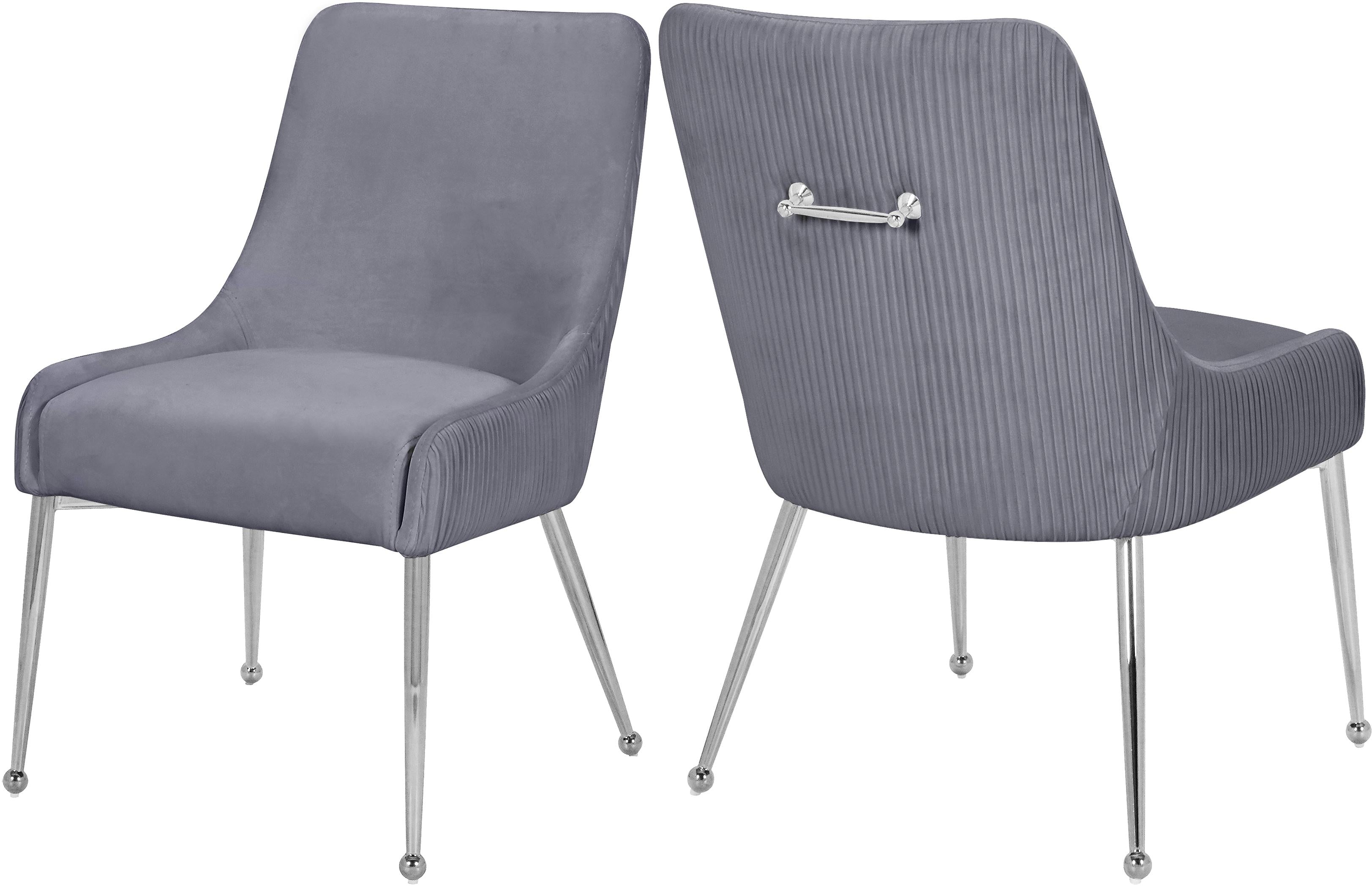 Ace Grey Velvet Dining Chair - Luxury Home Furniture (MI)