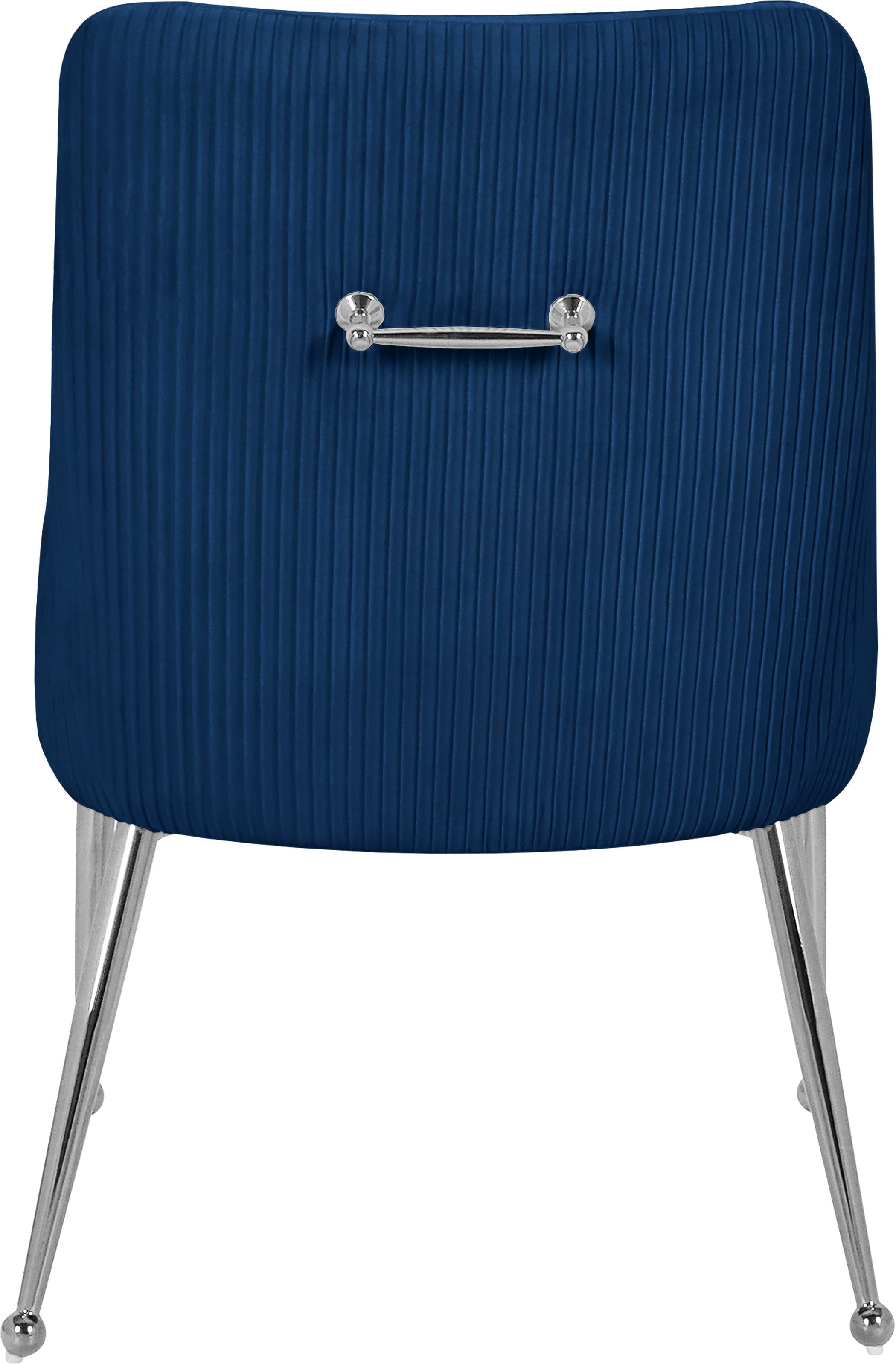 Ace Navy Velvet Dining Chair - Luxury Home Furniture (MI)