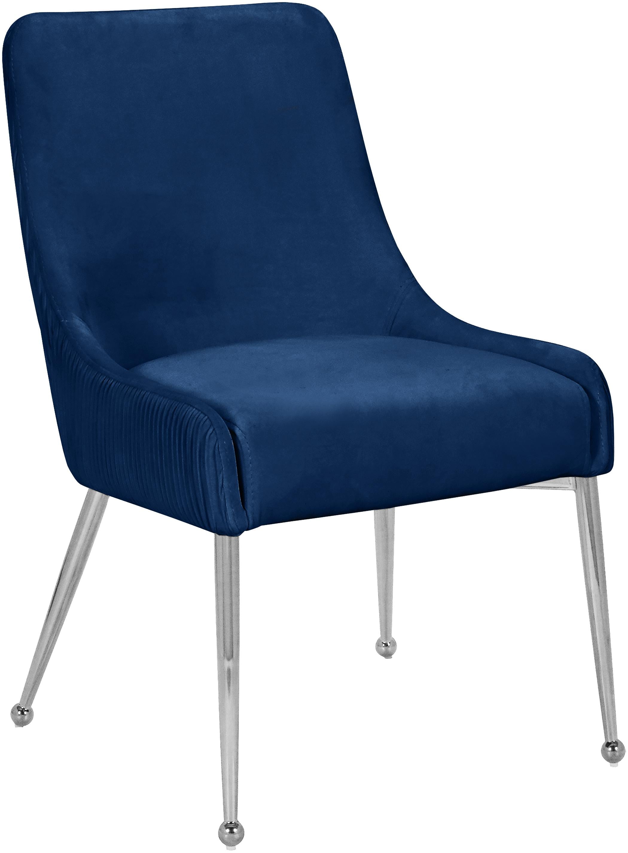Ace Navy Velvet Dining Chair - Luxury Home Furniture (MI)