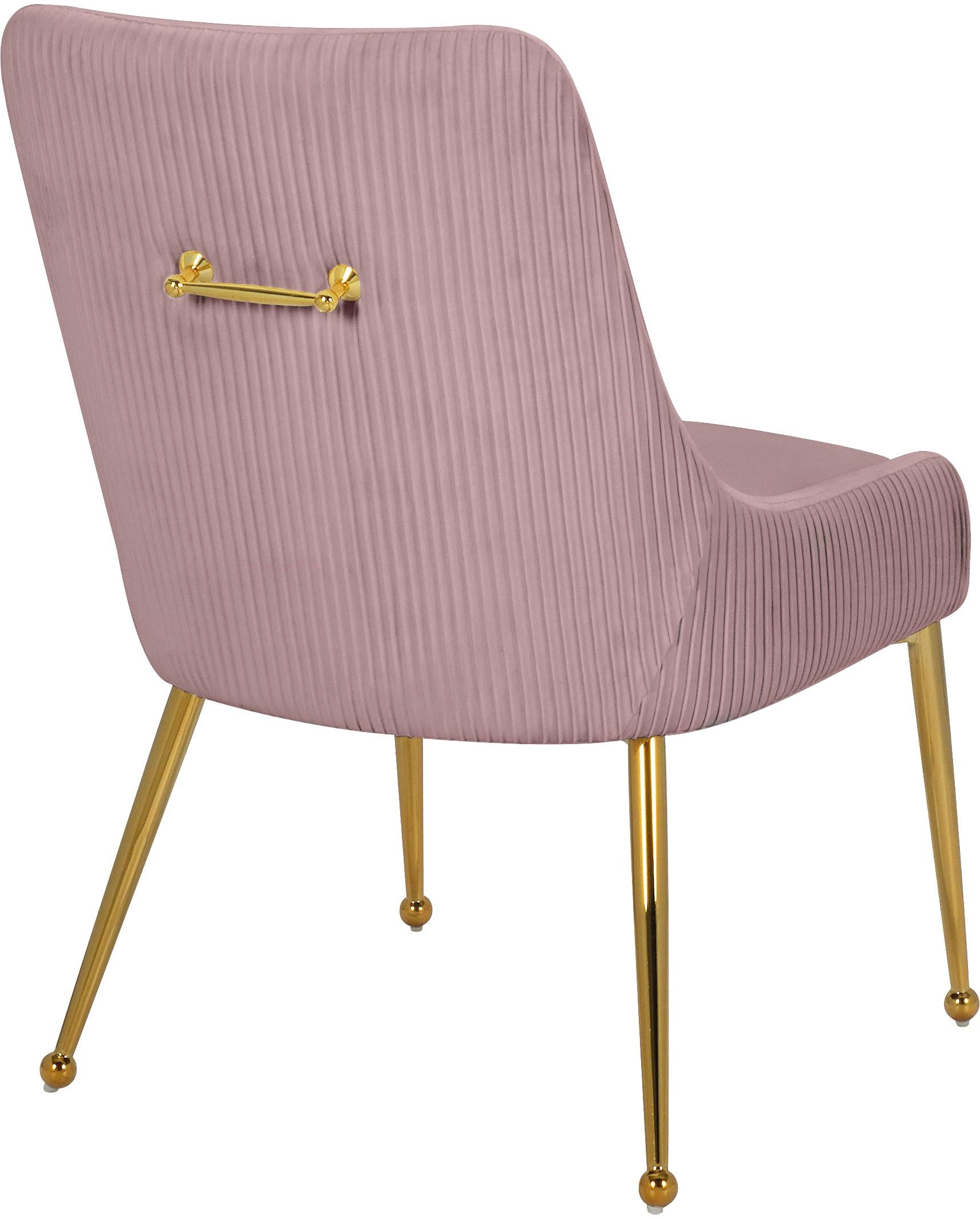 Ace Pink Velvet Dining Chair - Luxury Home Furniture (MI)