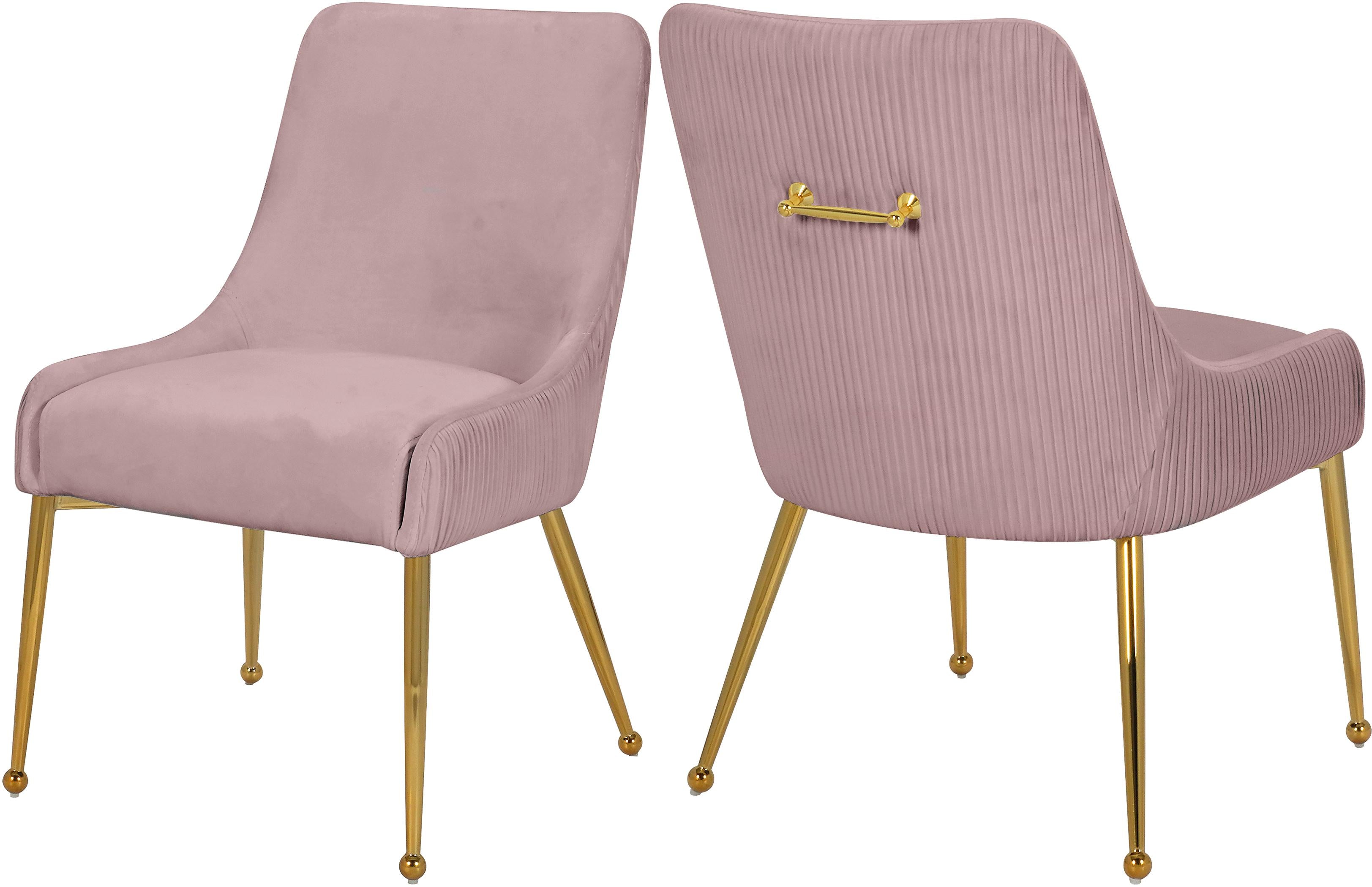 Ace Pink Velvet Dining Chair - Luxury Home Furniture (MI)