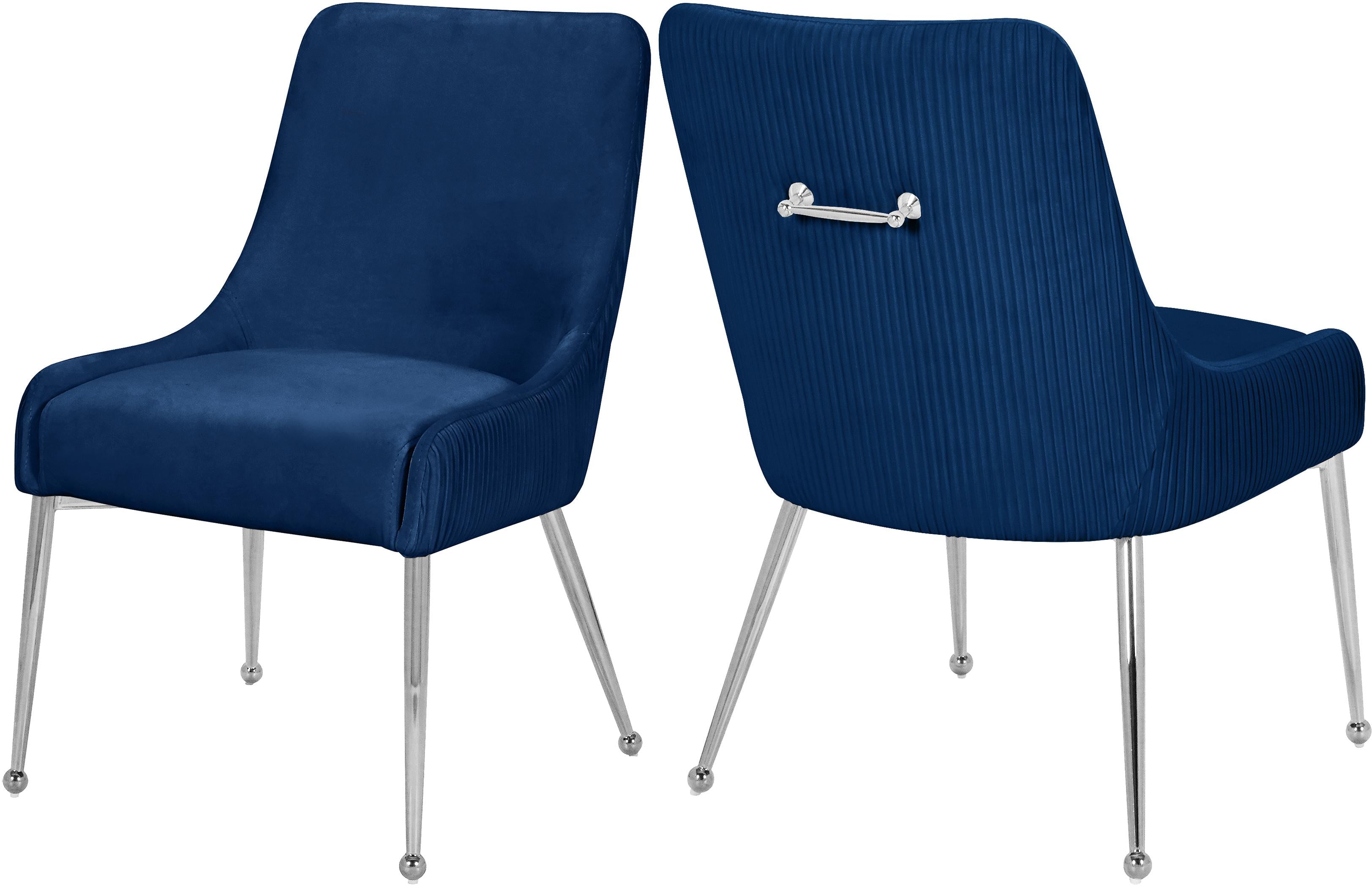 Ace Navy Velvet Dining Chair - Luxury Home Furniture (MI)