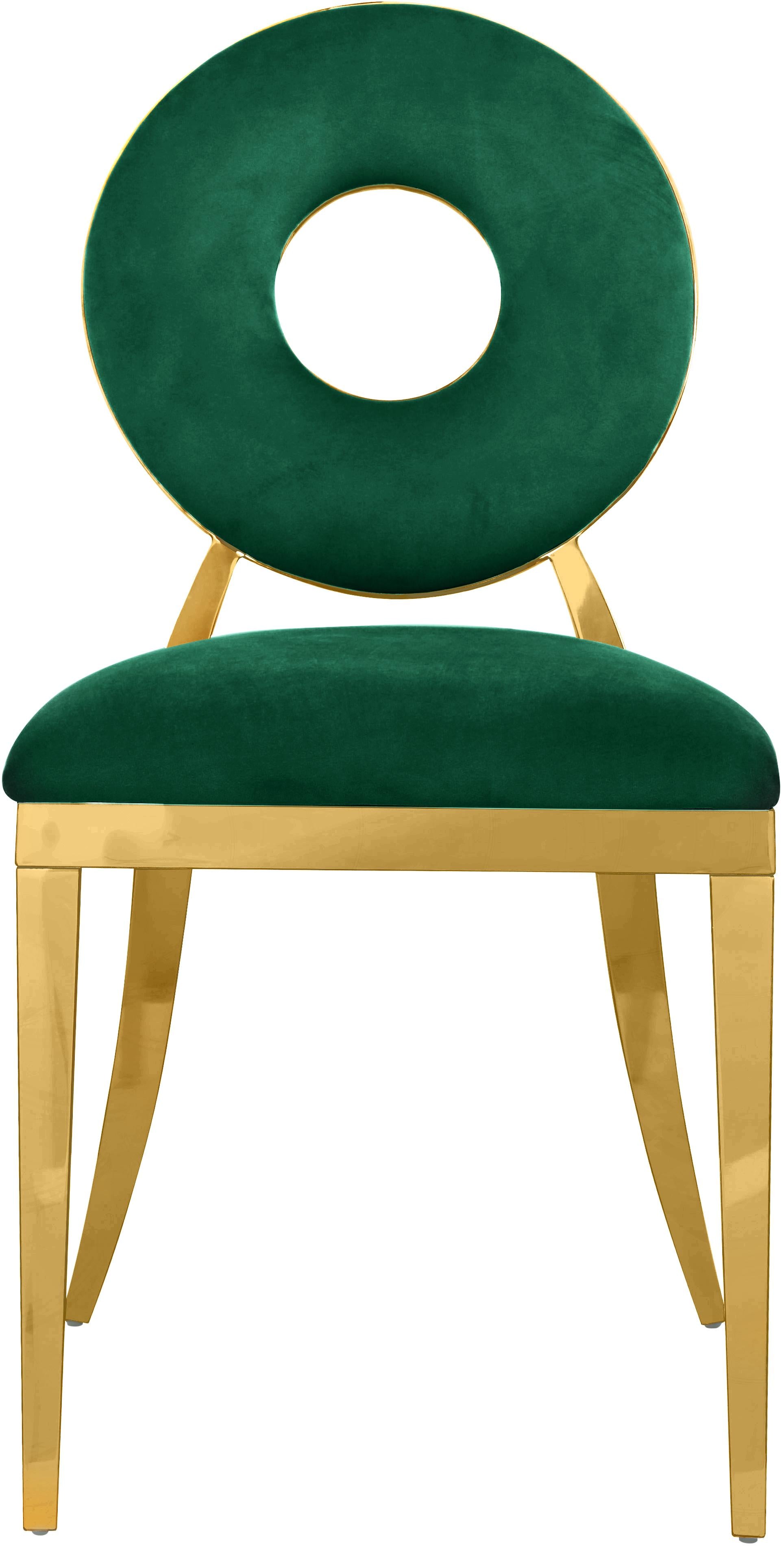 Carousel Green Velvet Dining Chair - Luxury Home Furniture (MI)