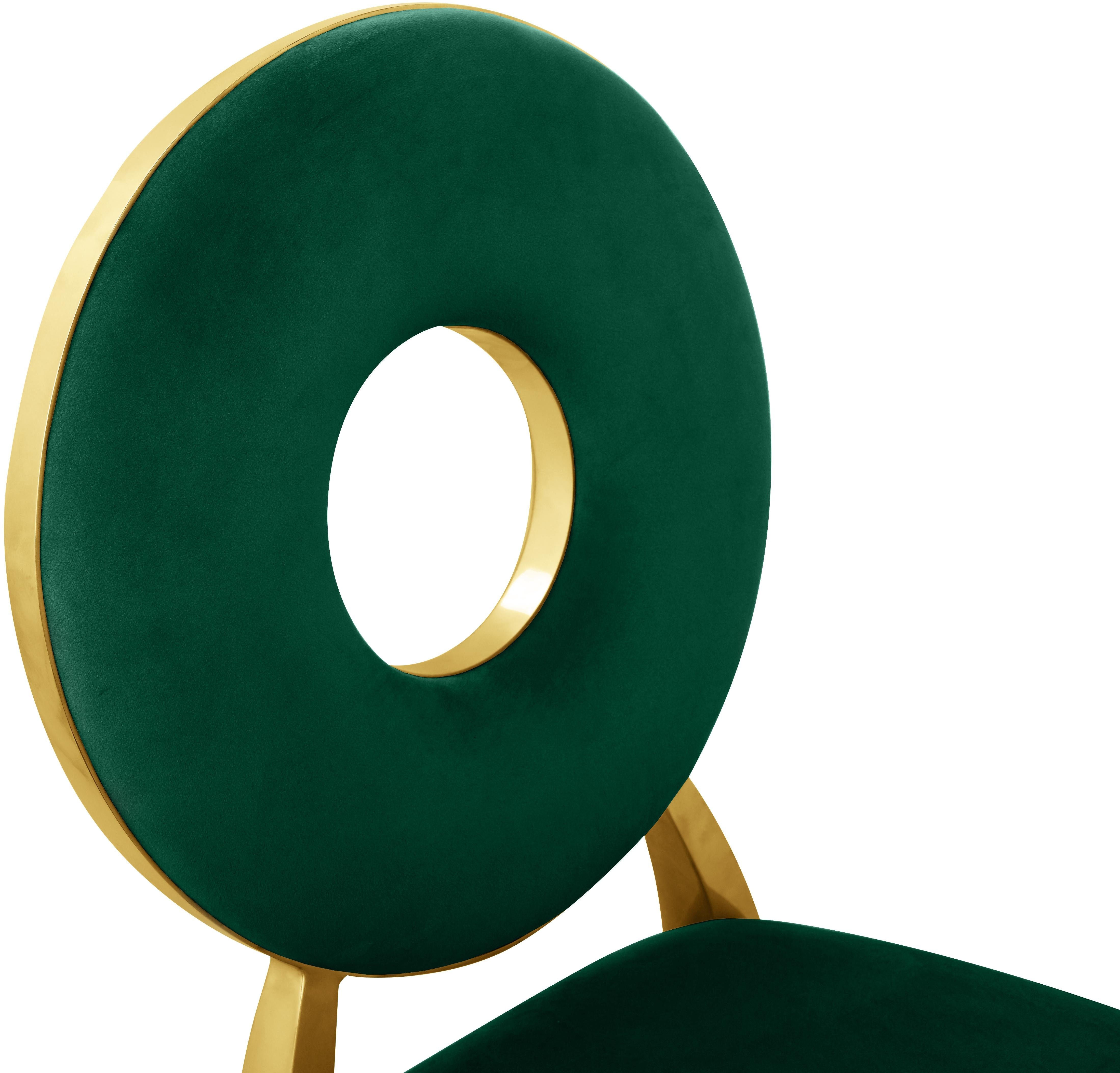 Carousel Green Velvet Dining Chair - Luxury Home Furniture (MI)
