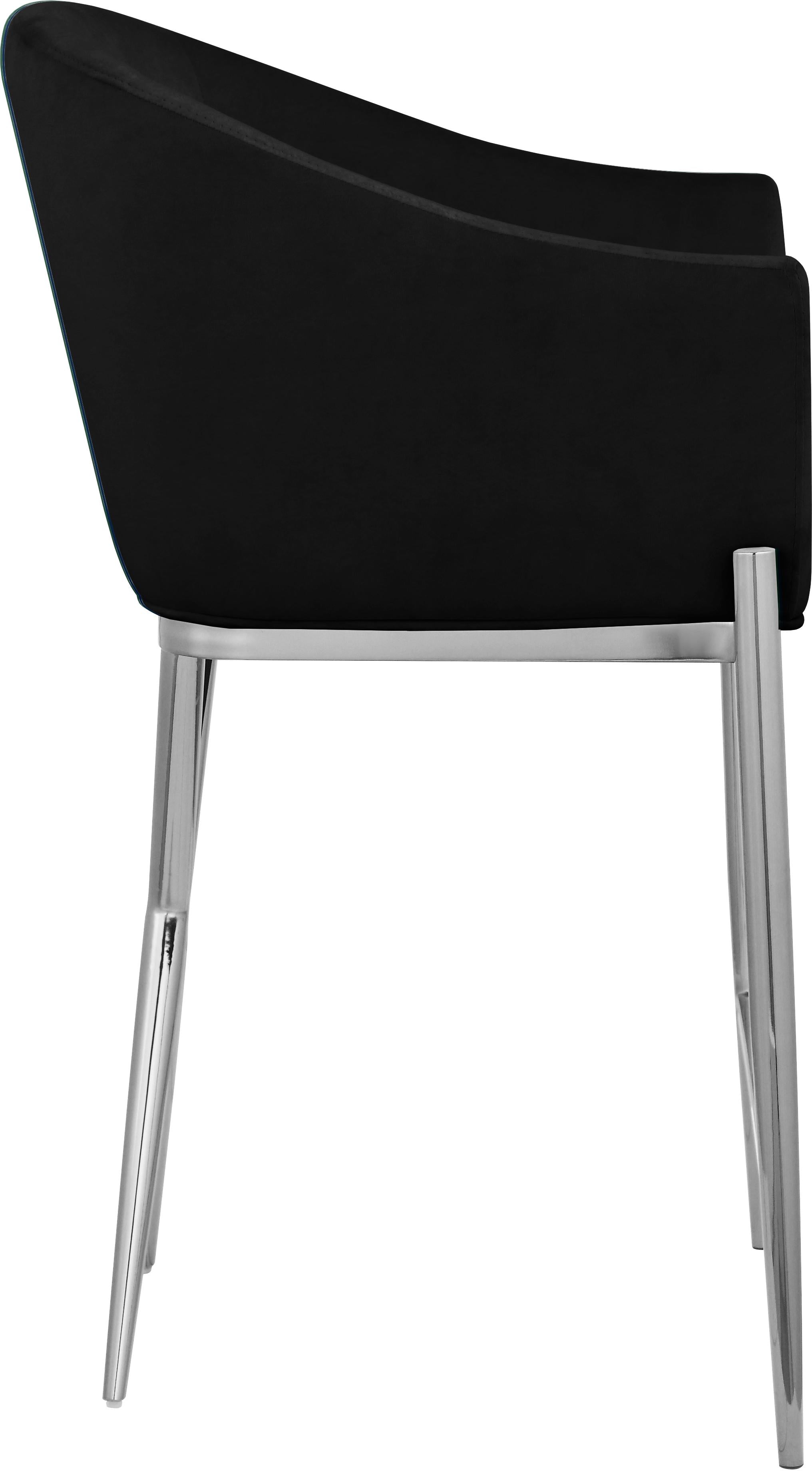 Xavier Black Velvet Counter Stool - Luxury Home Furniture (MI)
